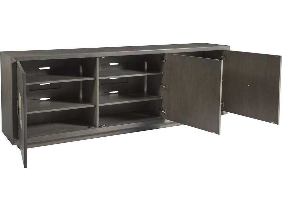 Artistica Mercury 87" Oak Wood Cool Gray Sideboard