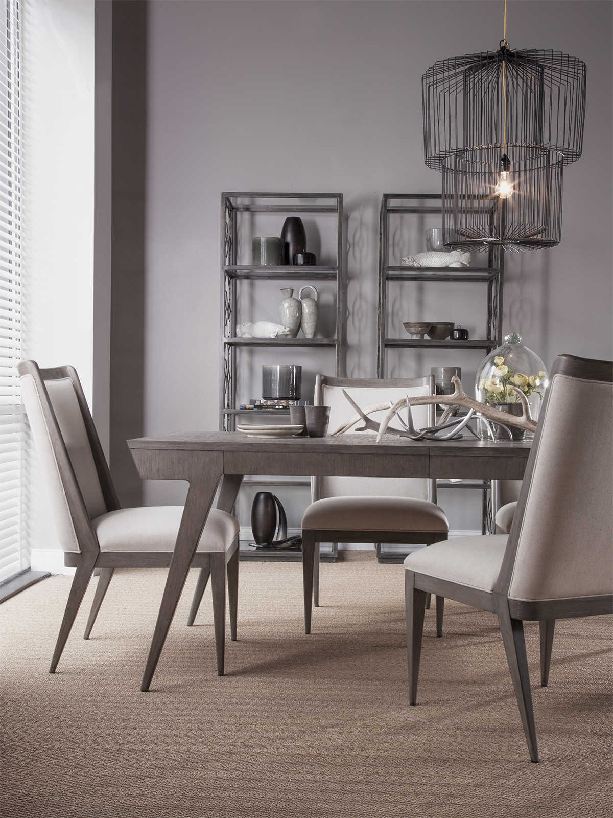 Artistica Haiku Mahogany Wood Brown Upholstered Side Dining Chair