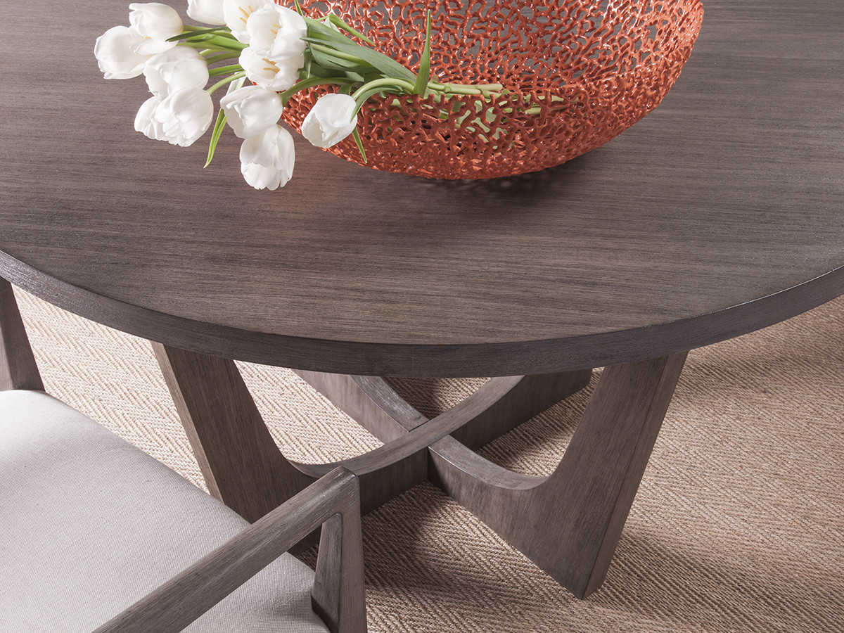 Artistica Brio Round Wood Grigio Dining Table
