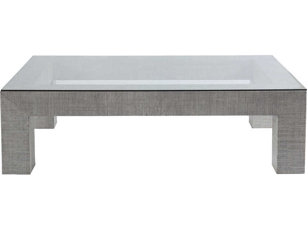 Artistica Precept Rectangular Glass Light Gray Cocktail Table