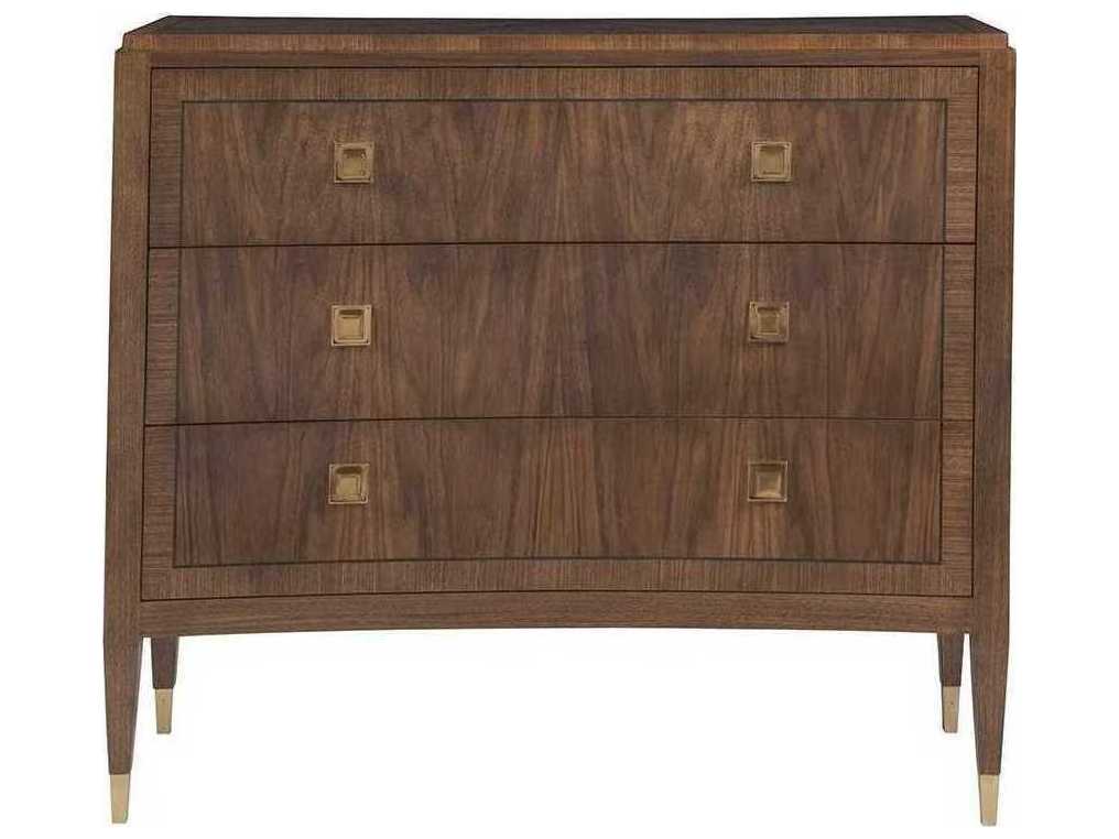 Artistica Chiavari 3-Drawers Brown Mahogany Wood Dresser