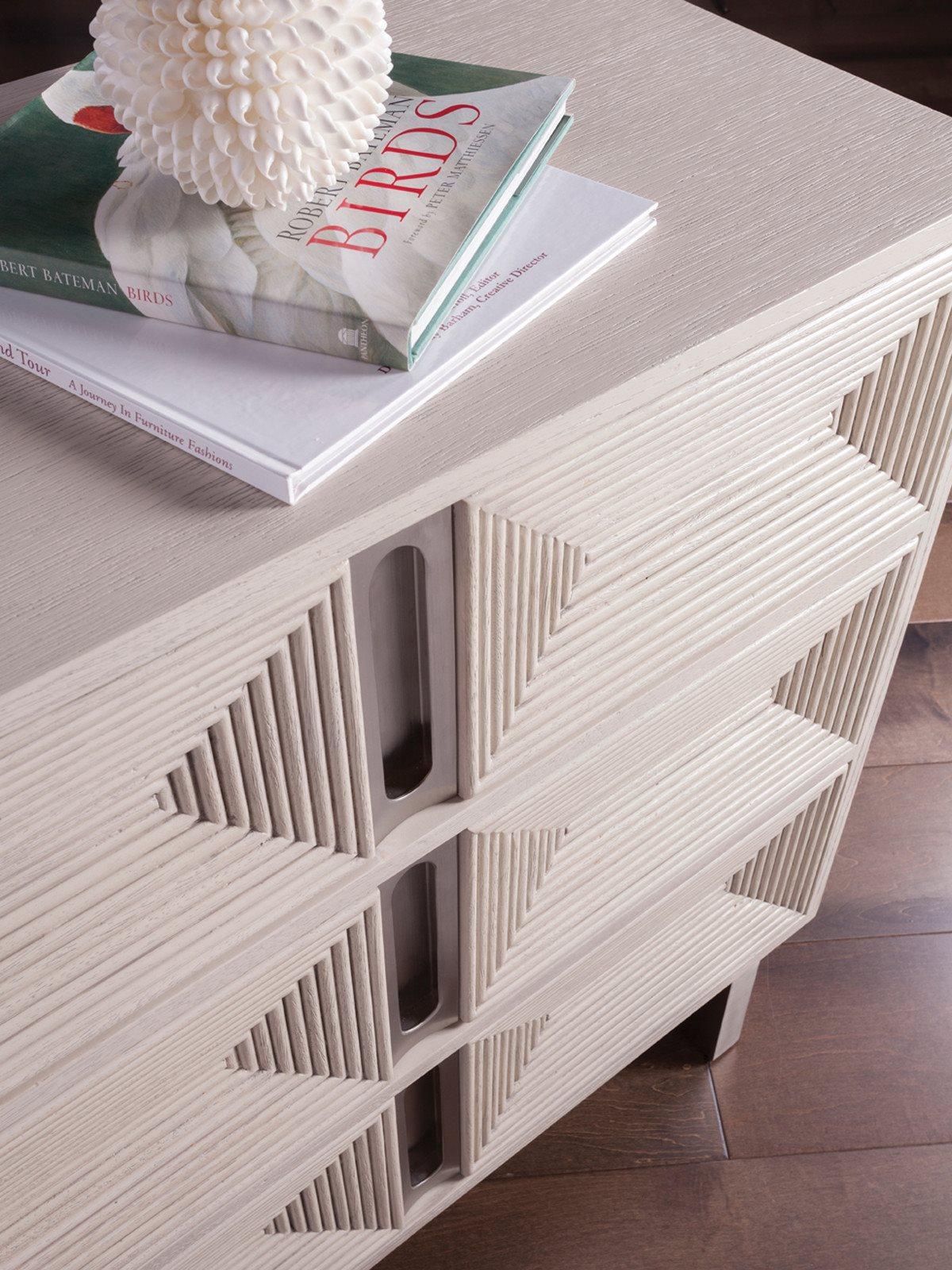 Artistica Gradient 3-Drawers Gray Oak Wood Dresser