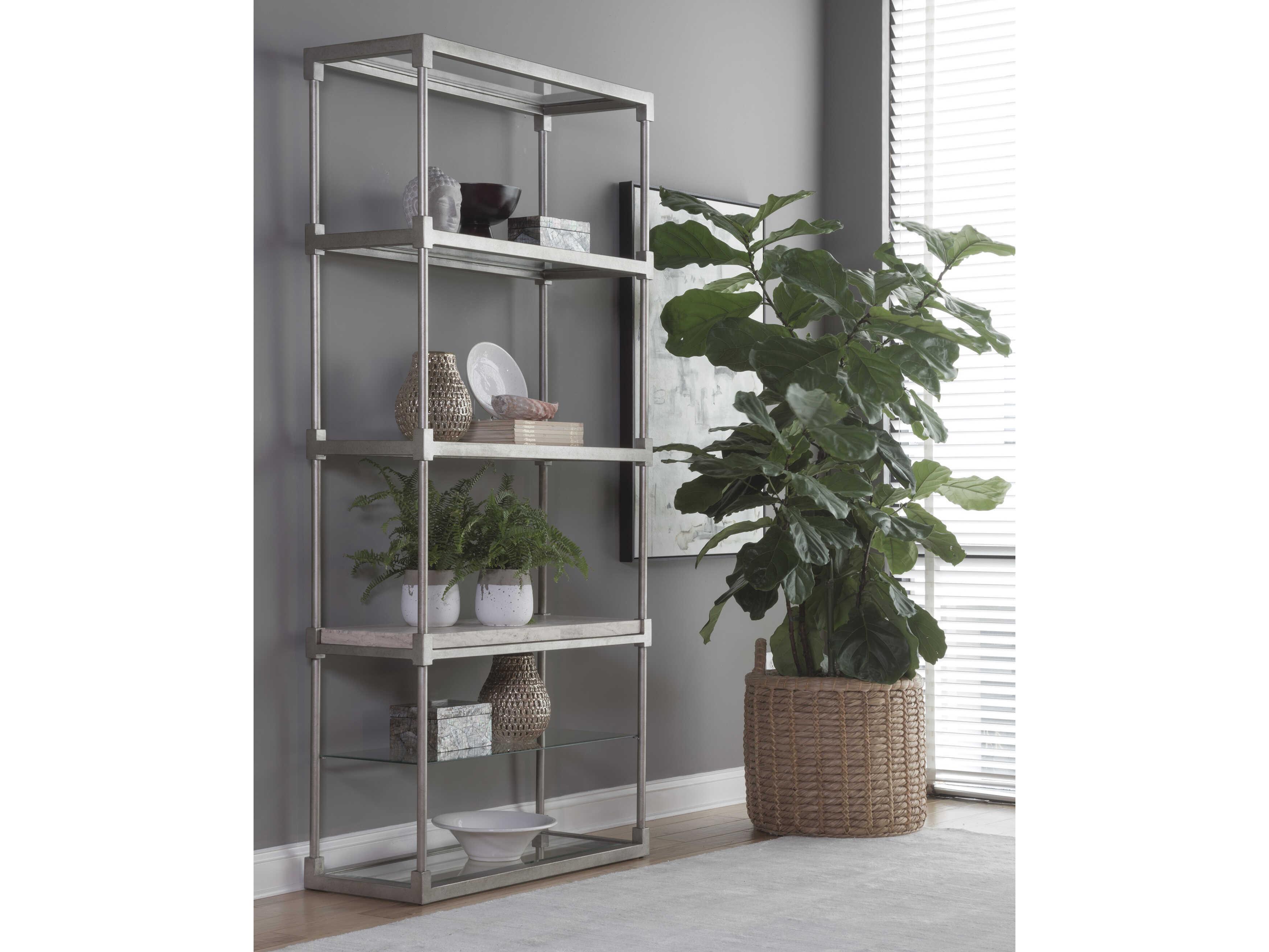 Artistica Topa Silver Leaf Etagere