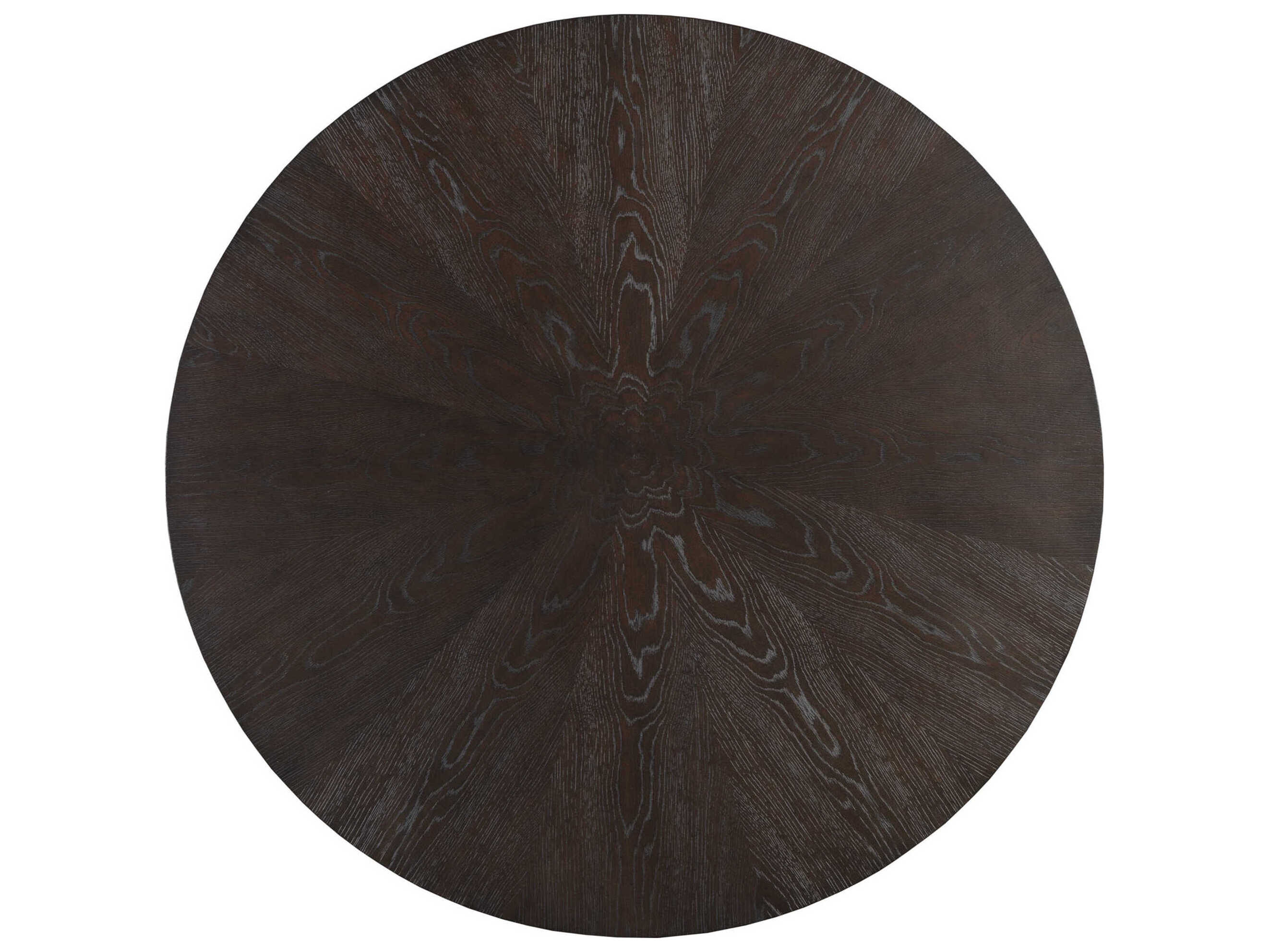 Artistica Verbatim Round Wood Dark Brown Dining Table