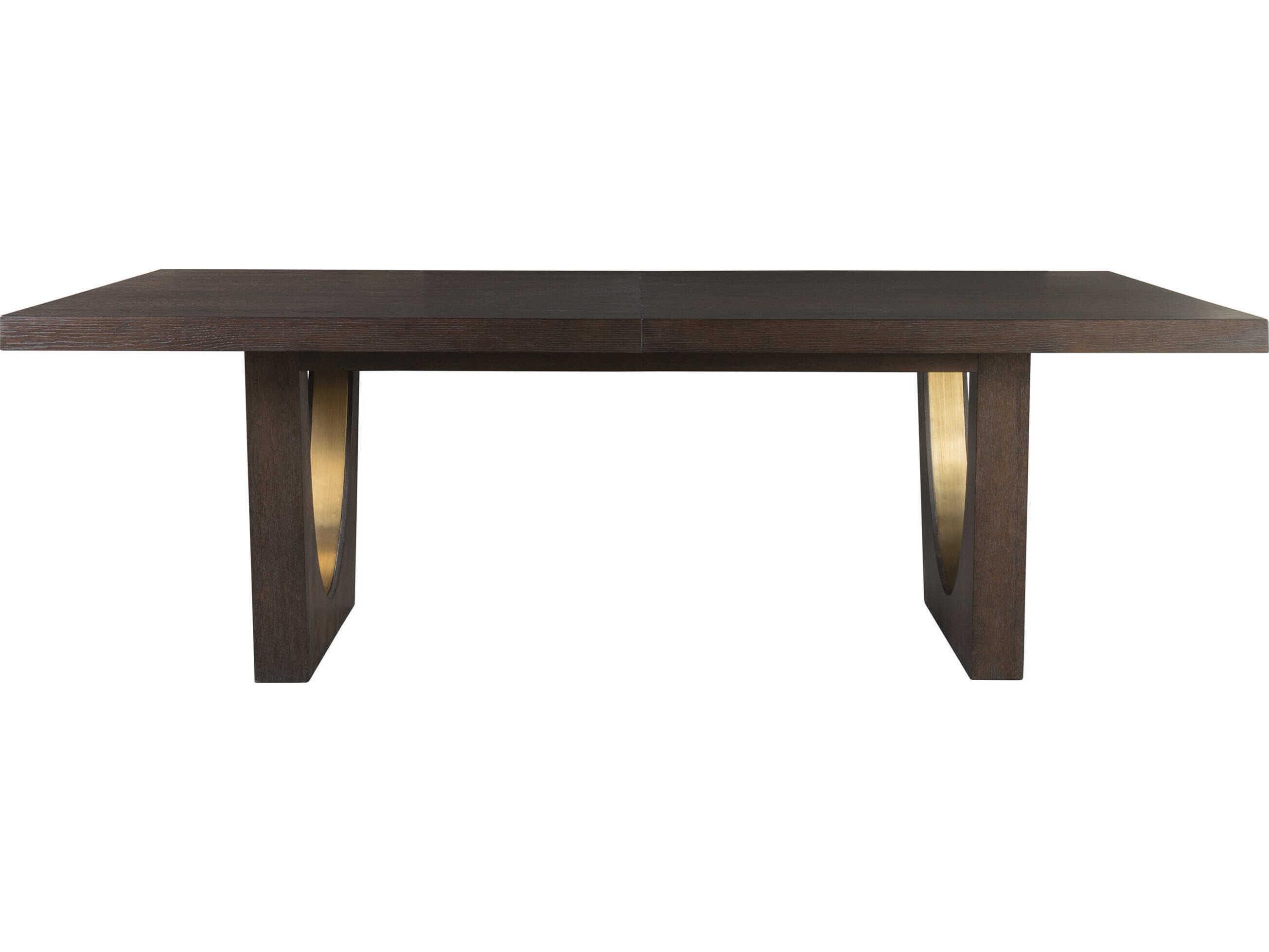 Artistica Verbatim Rectangular Wood Dark Brown Dining Table