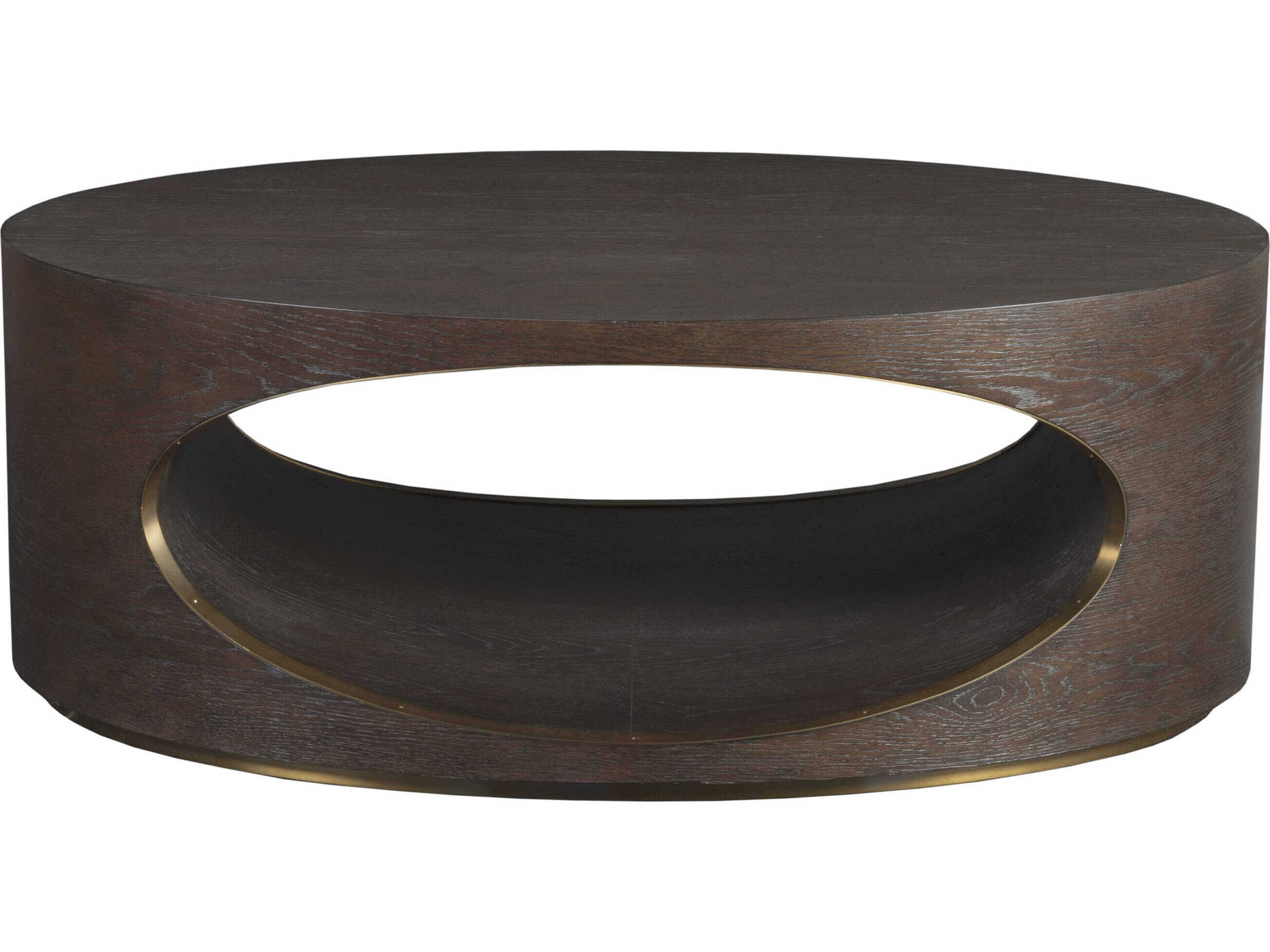 Artistica Verbatim Oval Wood Dark Brown Coffee Table