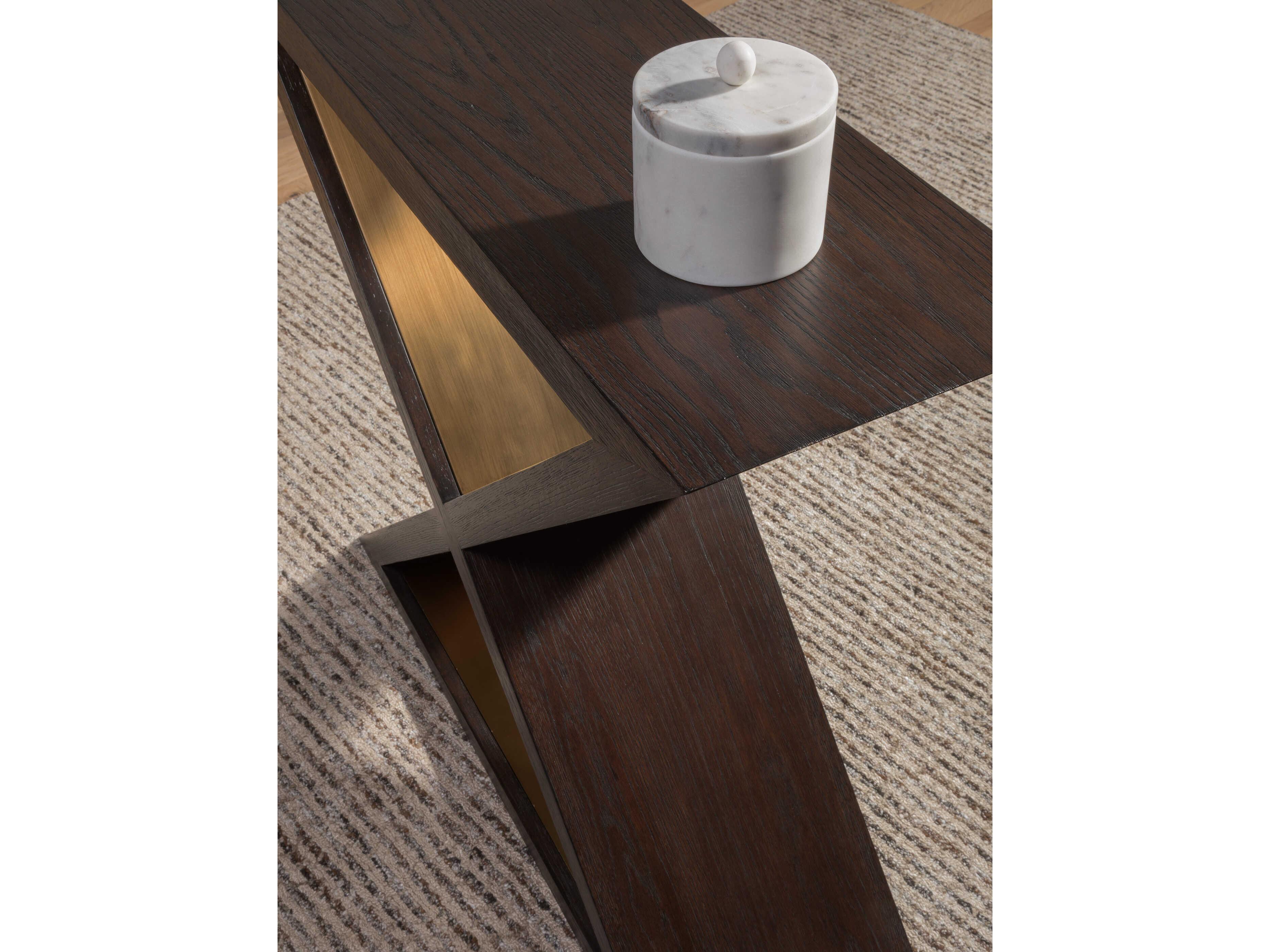 Artistica Verbatim Rectangular Wood Dark Brown Console Table