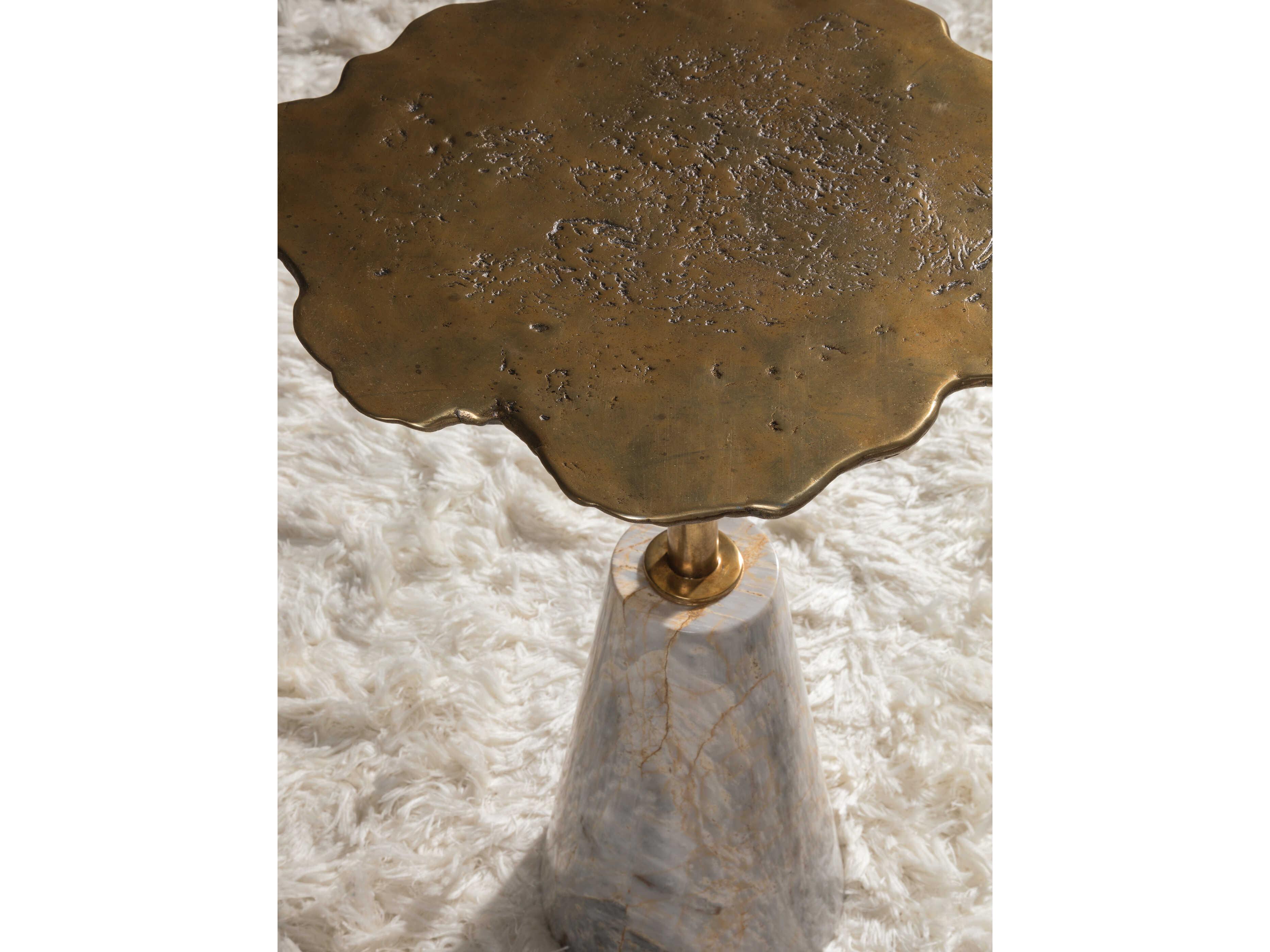 Artistica Moriarty Metal Zinc End Table