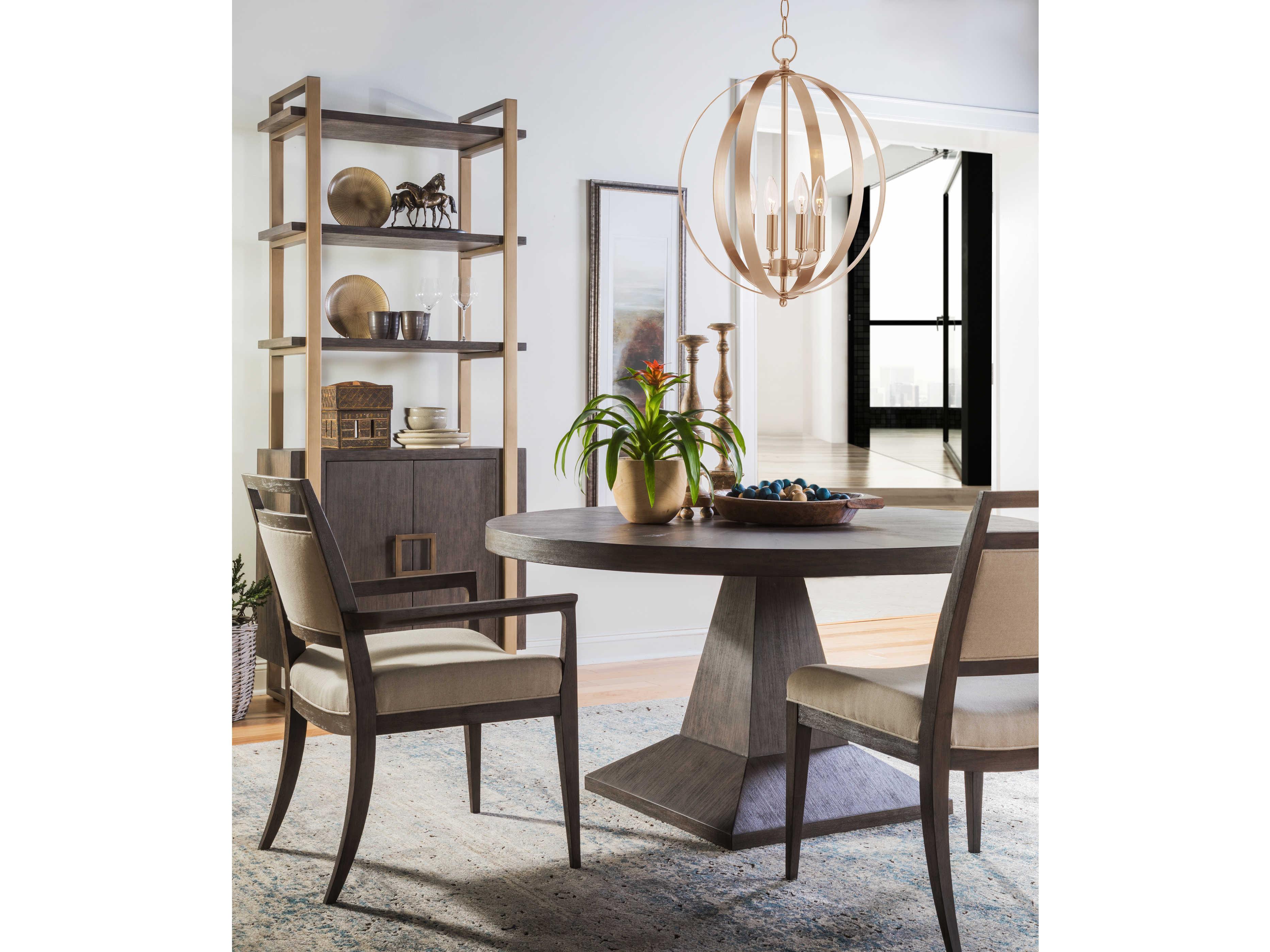 Artistica Cohesion Program Chronicle Round Wood Antico Dining Table