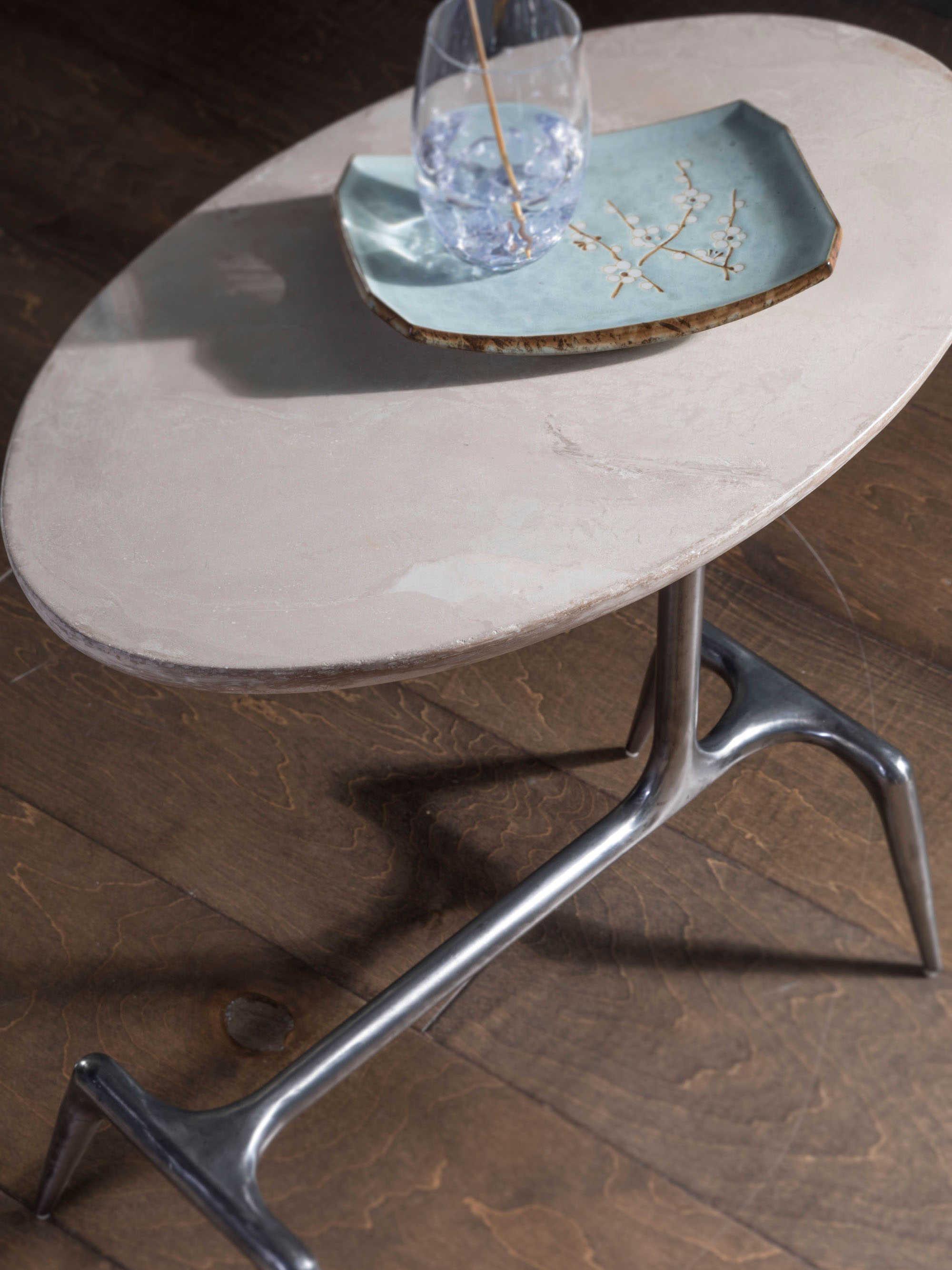 Artistica Signature Designs Wilder Oval Stone End Table