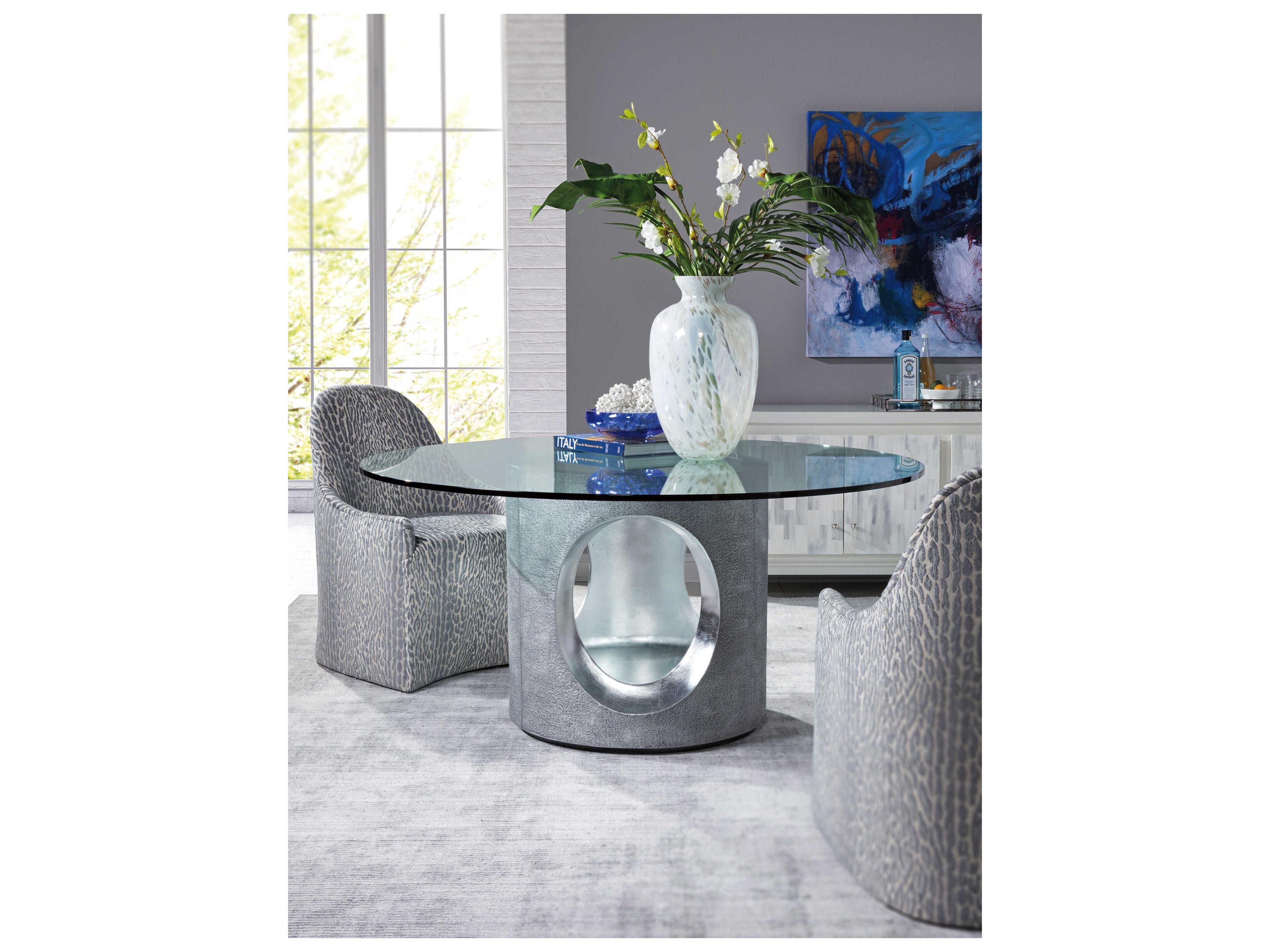 Artistica Signature Designs Lily Gray Upholstered Arm Dining Chair