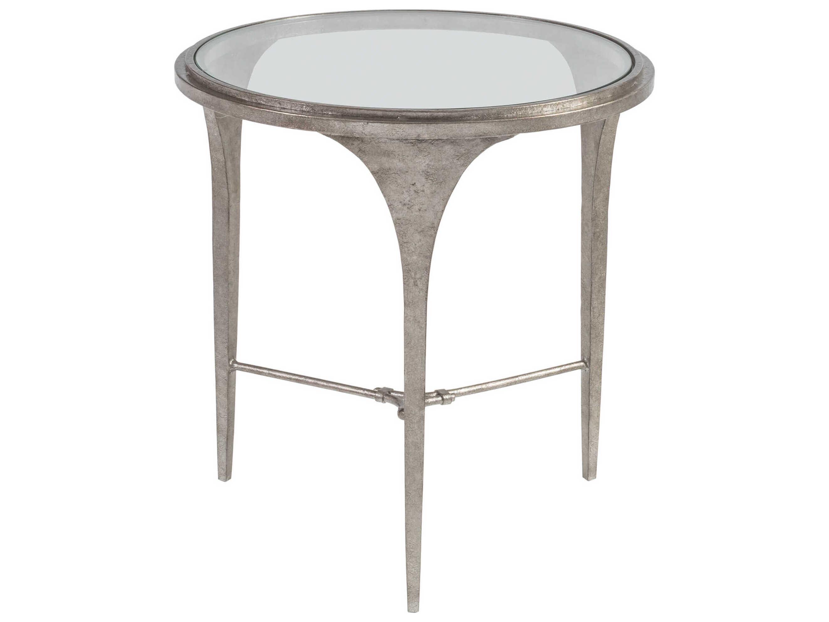 Artistica Signature Designs Round Glass Porto End Table