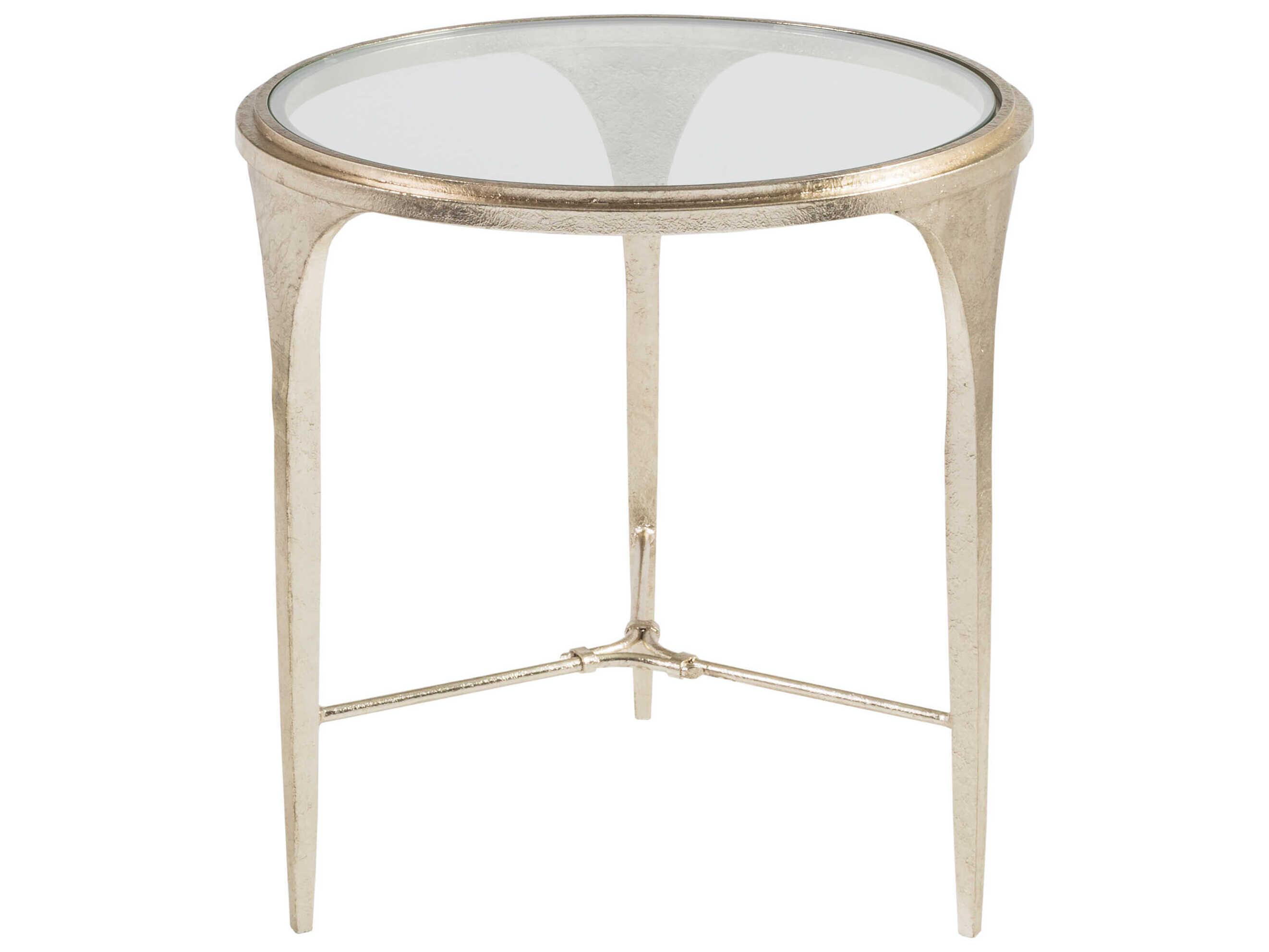 Artistica Signature Designs Round Glass Porto End Table