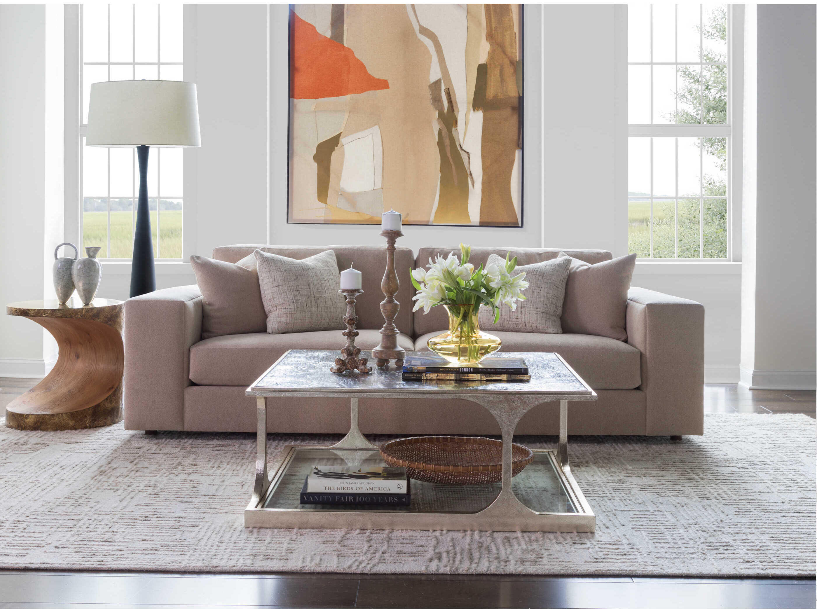 Artistica Signature Designs Square Glass Bond Street Coffee Table