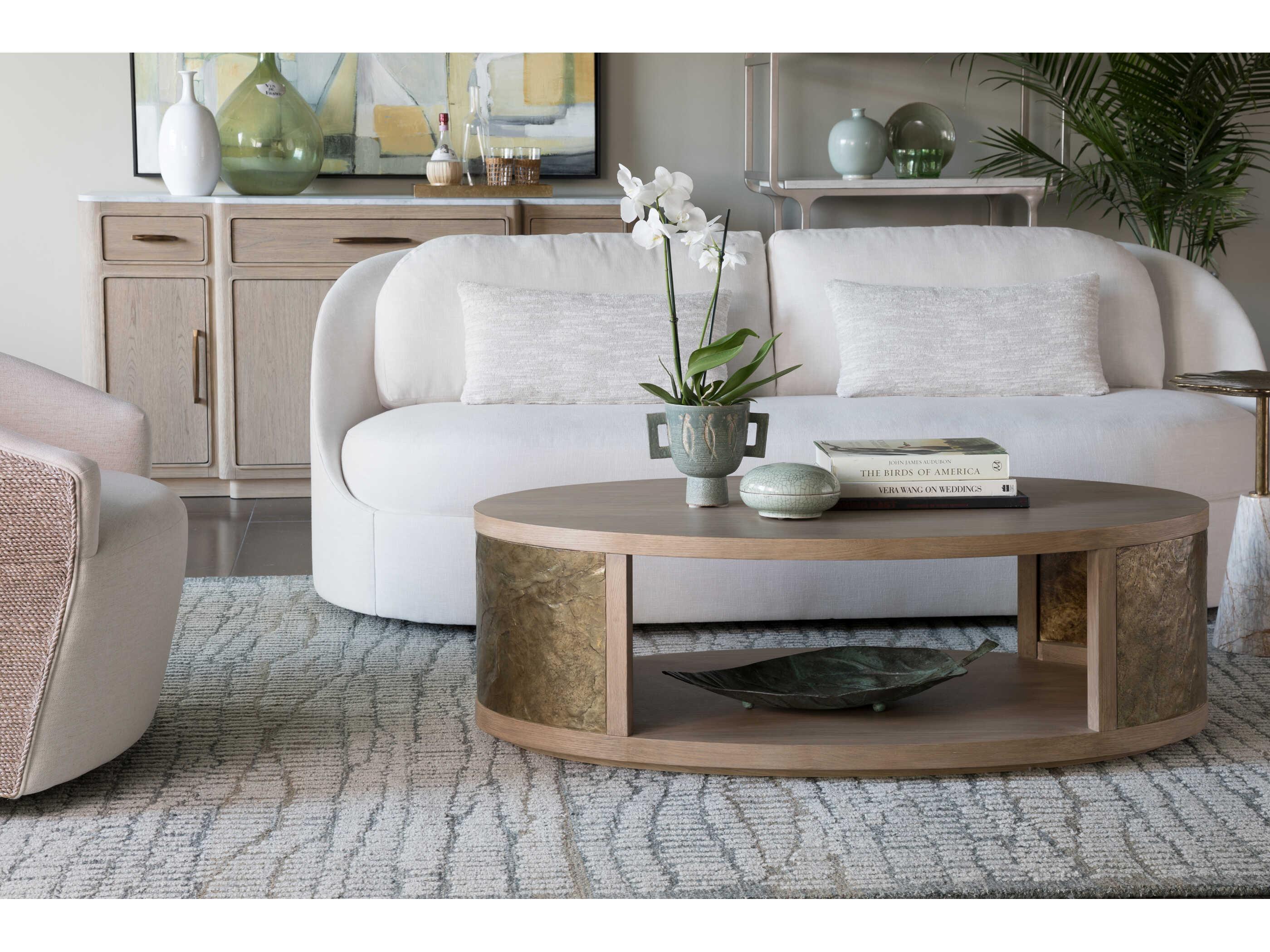 Artistica Simpatico Oval Wood Coffee Table