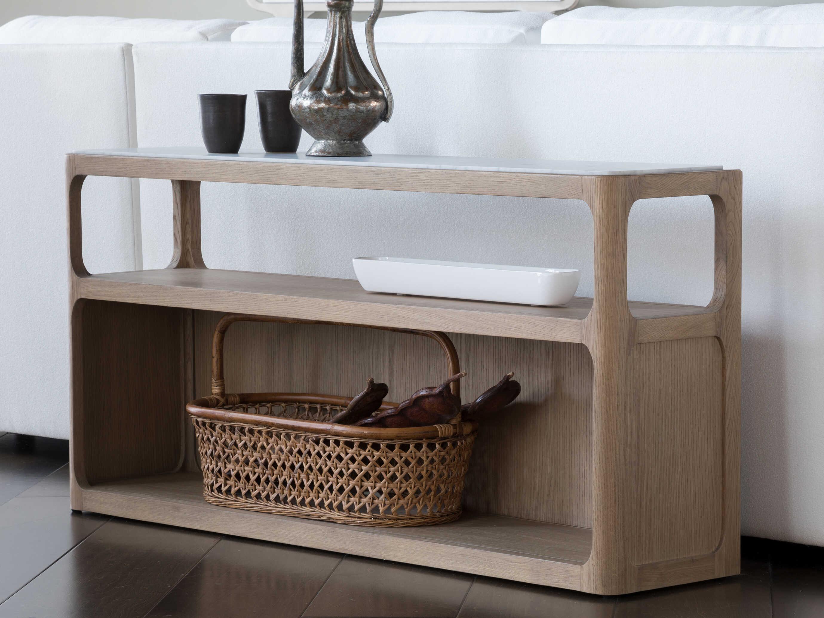 Artistica Simpatico Rectangular Marble Console Table