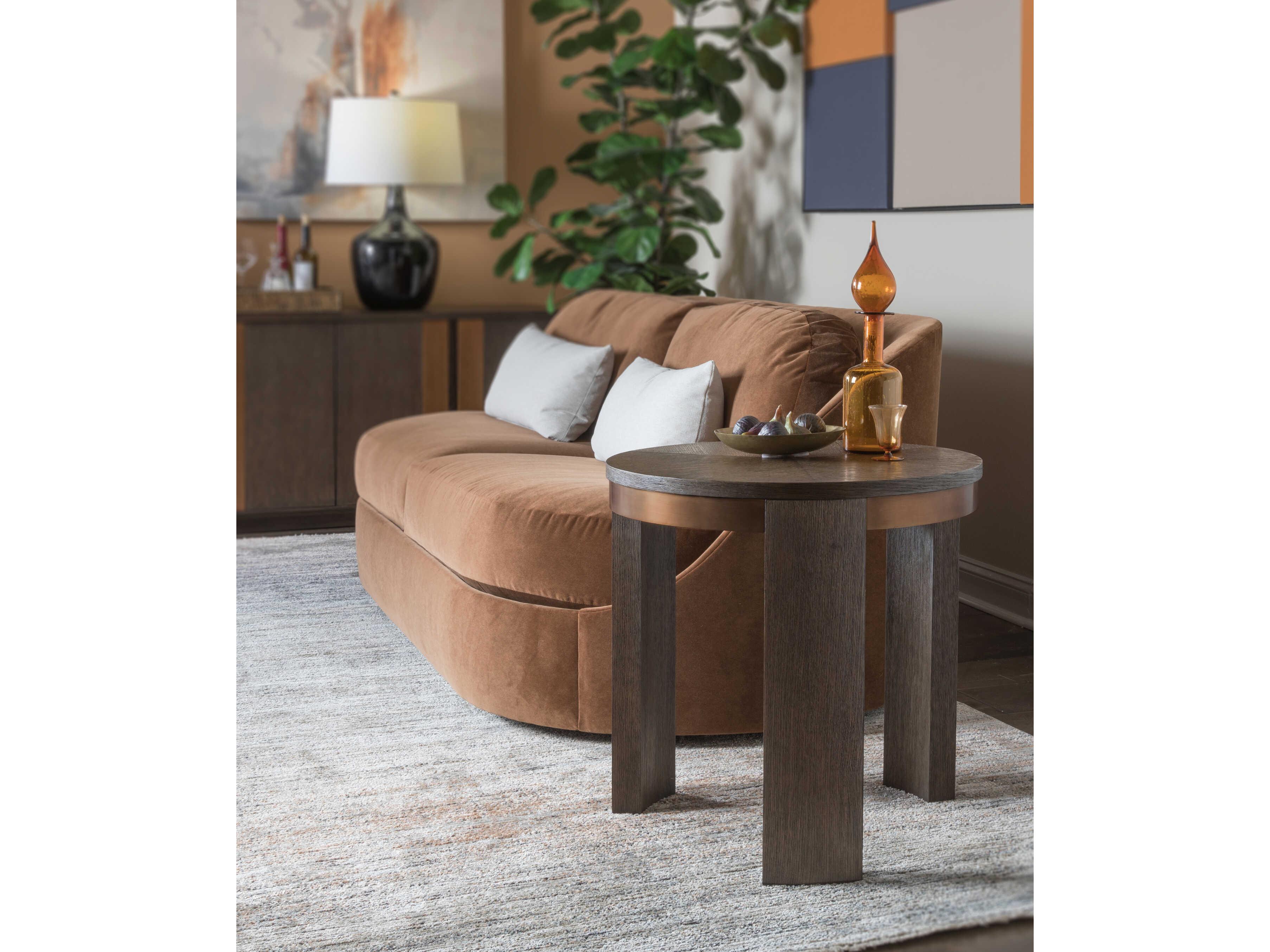 Artistica Andare Round Wood End Table