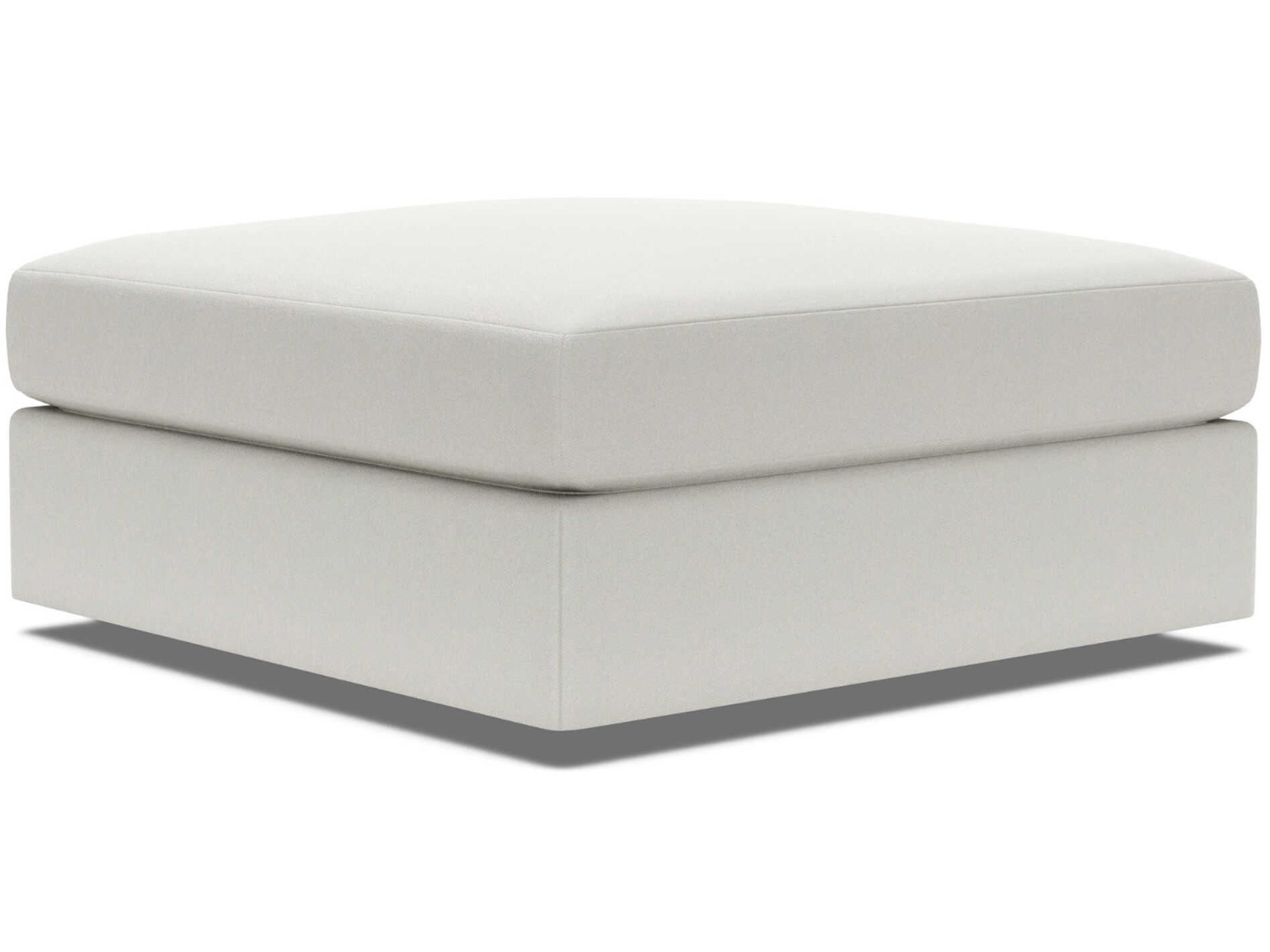 Artistica Upholstery Vivien White Upholstered Ottoman