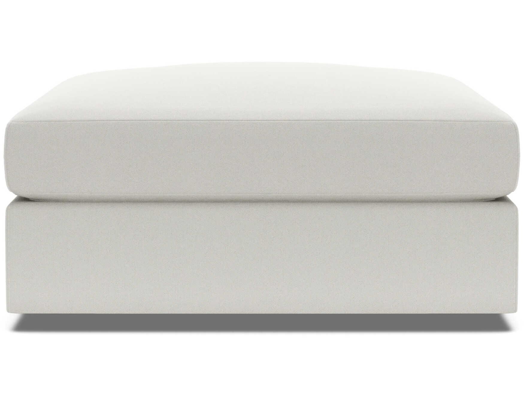 Artistica Upholstery Vivien White Upholstered Ottoman