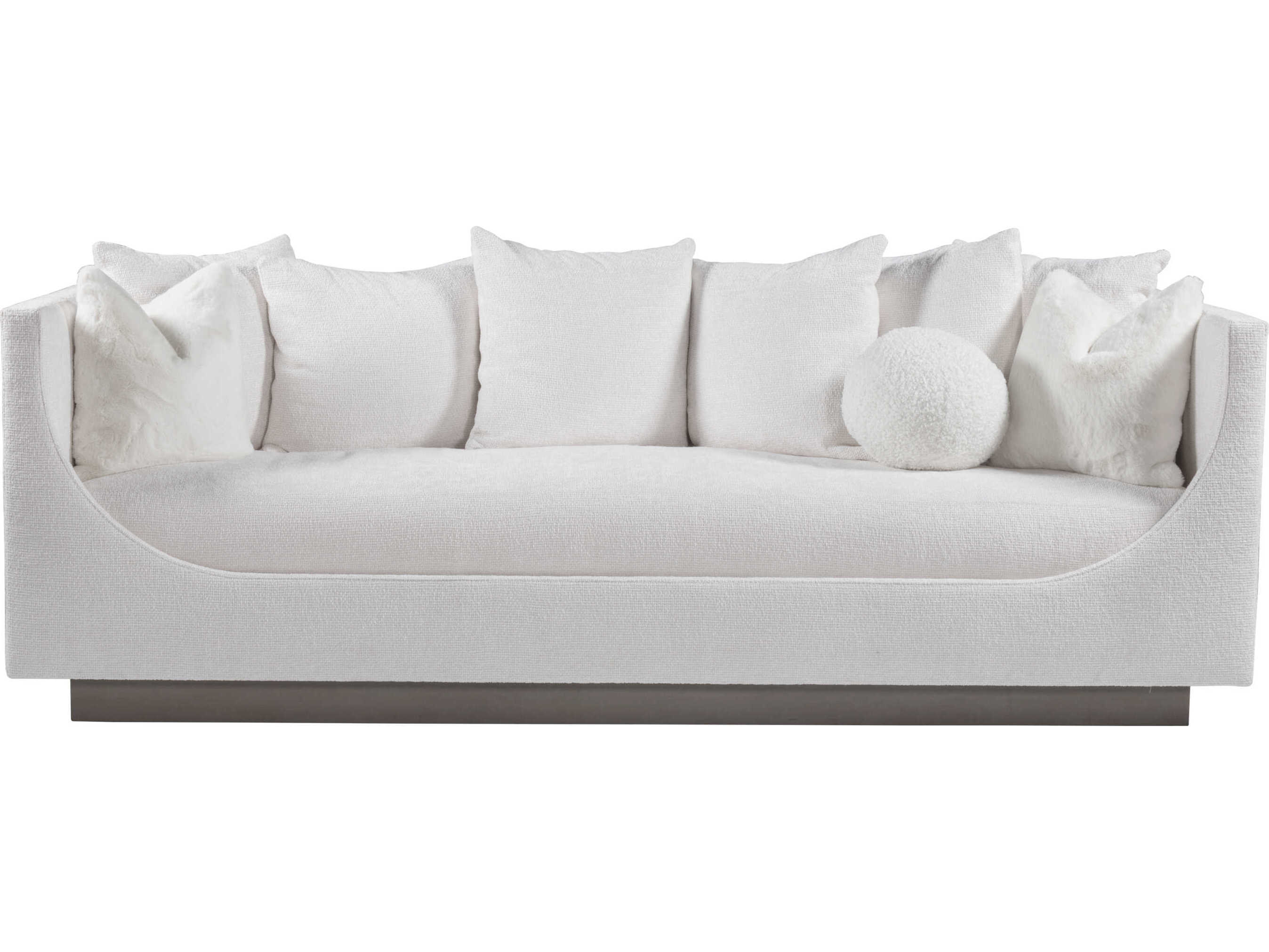 Artistica Upholstery Claudette White Upholstered Sofa