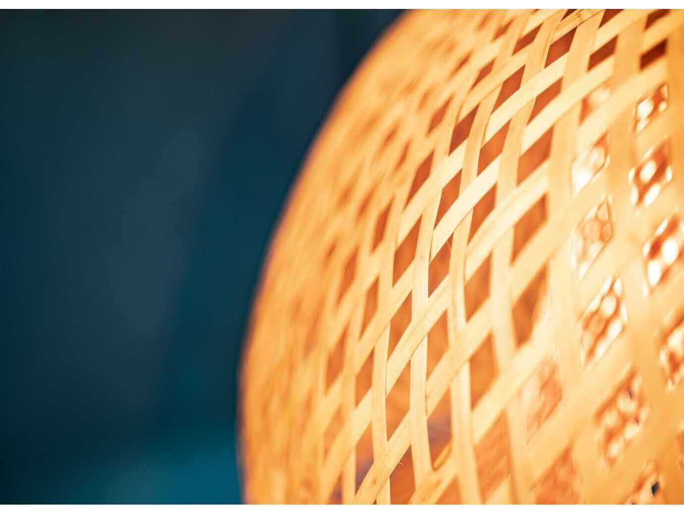 Avenue Lighting Tulum 1-Light Bamboo Wicker Black Brown Mini Pendant