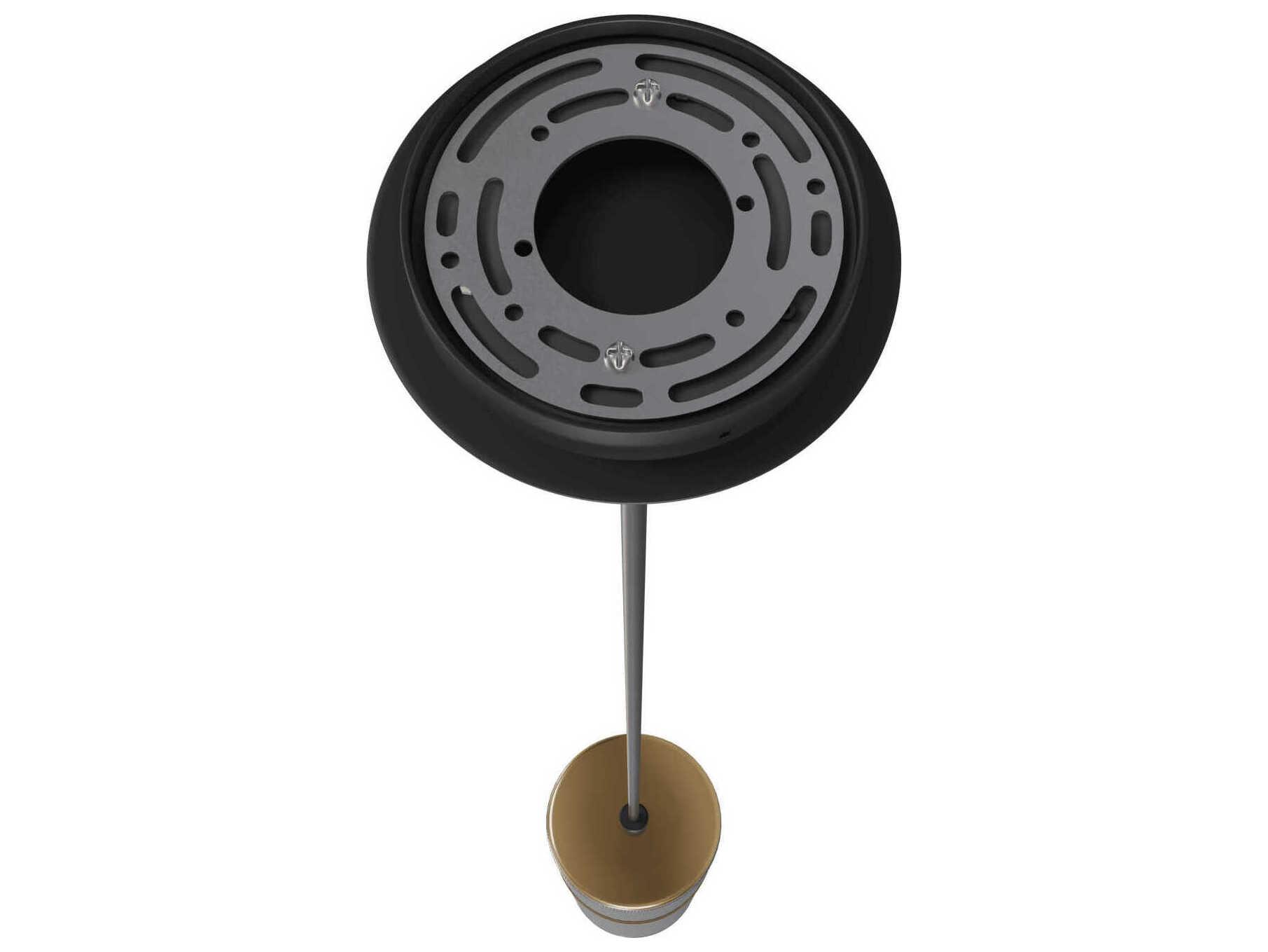 Avenue Lighting Cicada 1-Light Knurled Dark Grey Brass Cylinder Mini Pendant