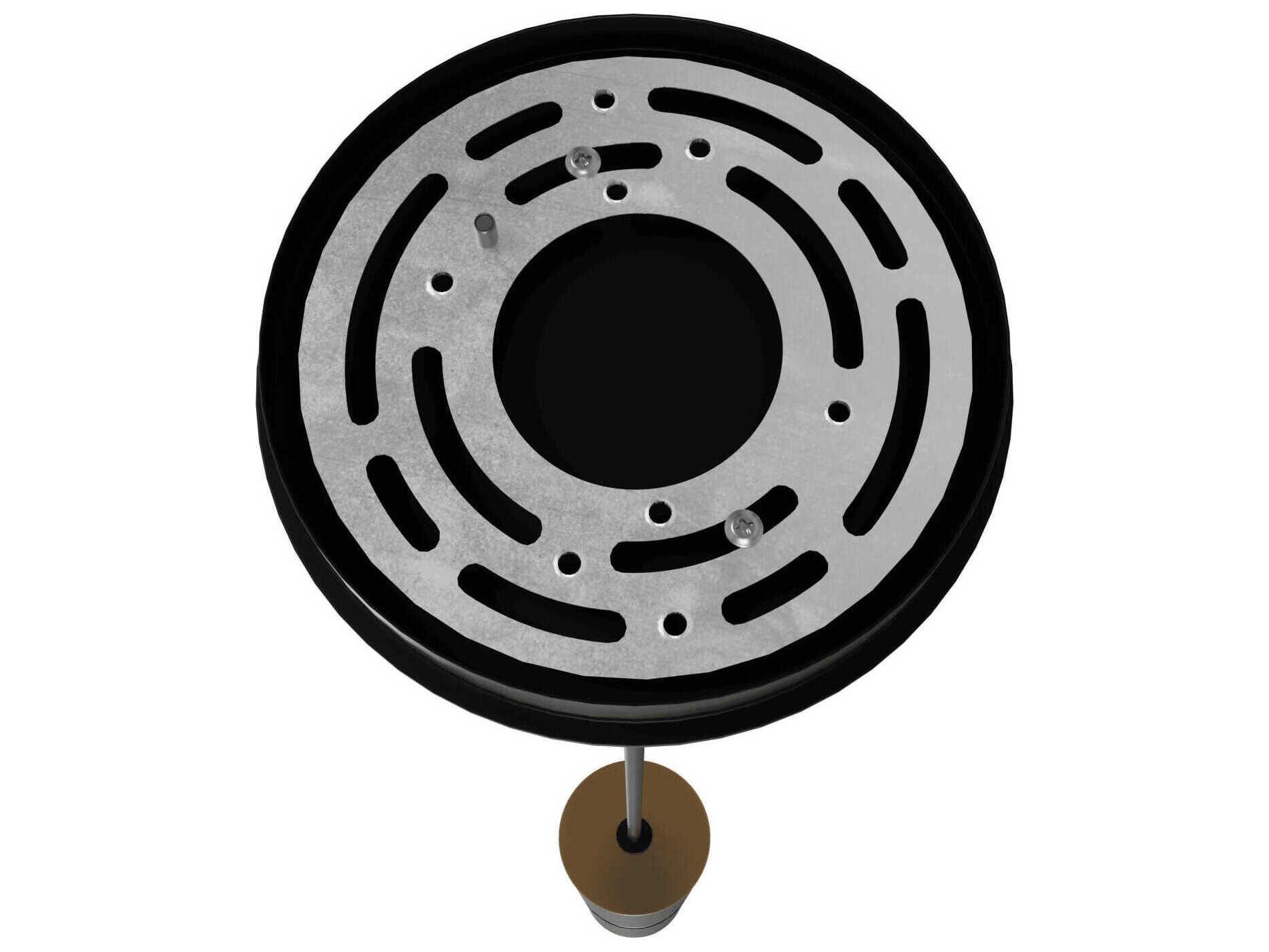 Avenue Lighting Cicada 1-Light Black Knurled Brass Cylinder Mini Pendant