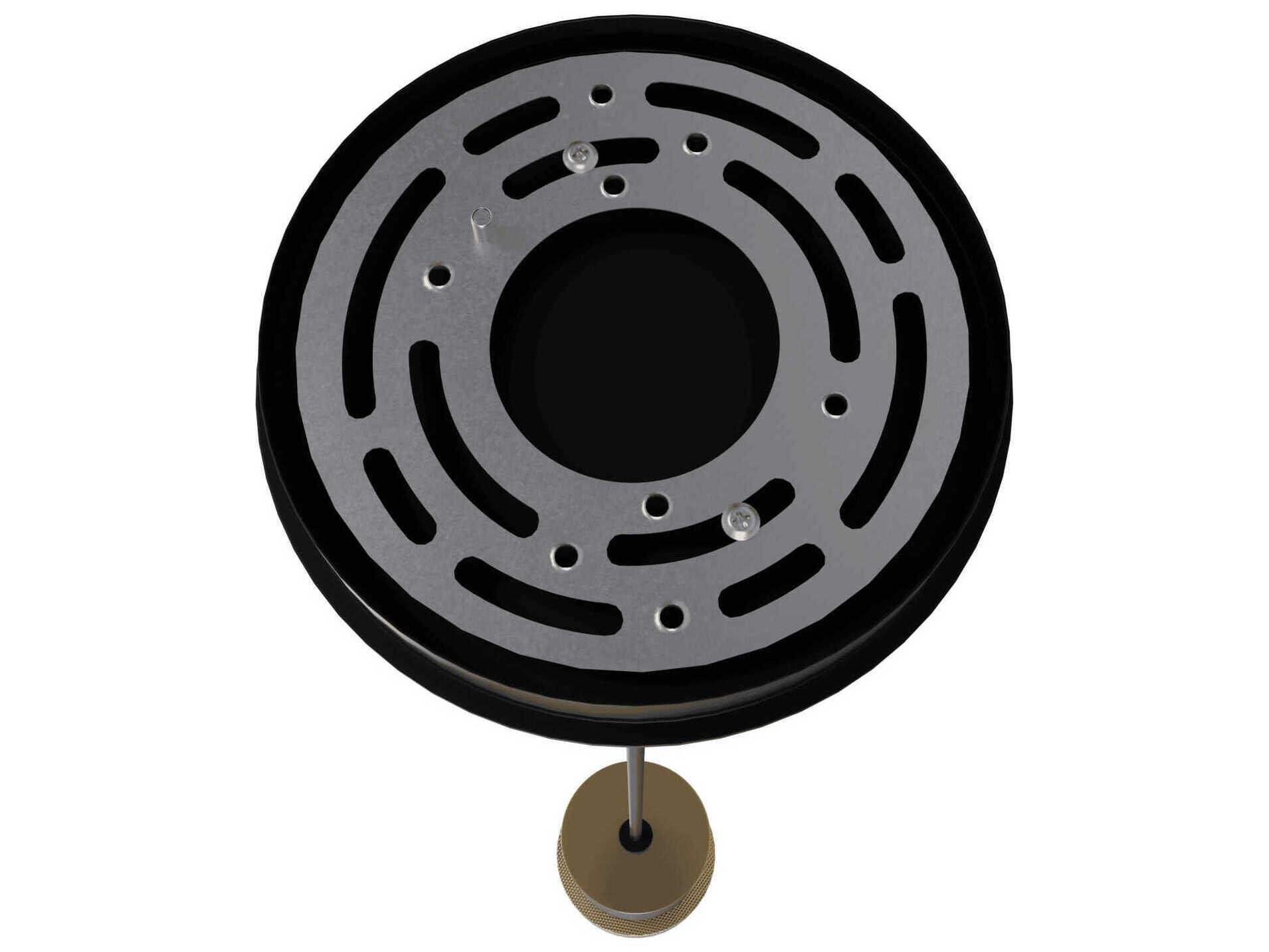 Avenue Lighting Cicada 1-Light Black Knurled Brass Cylinder Mini Pendant