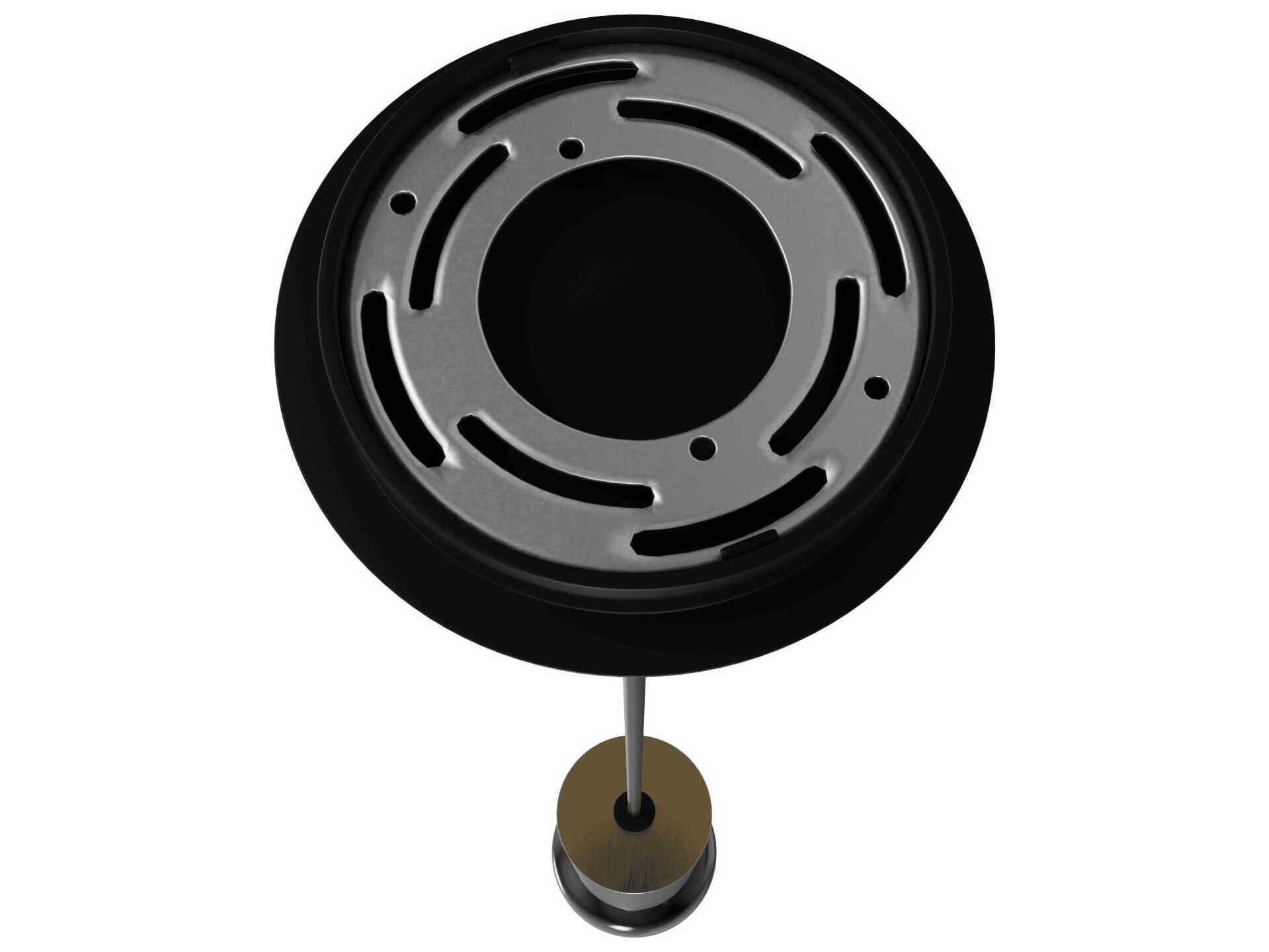 Avenue Lighting Cicada 1-Light Brushed Brass Black Cylinder Mini Pendant