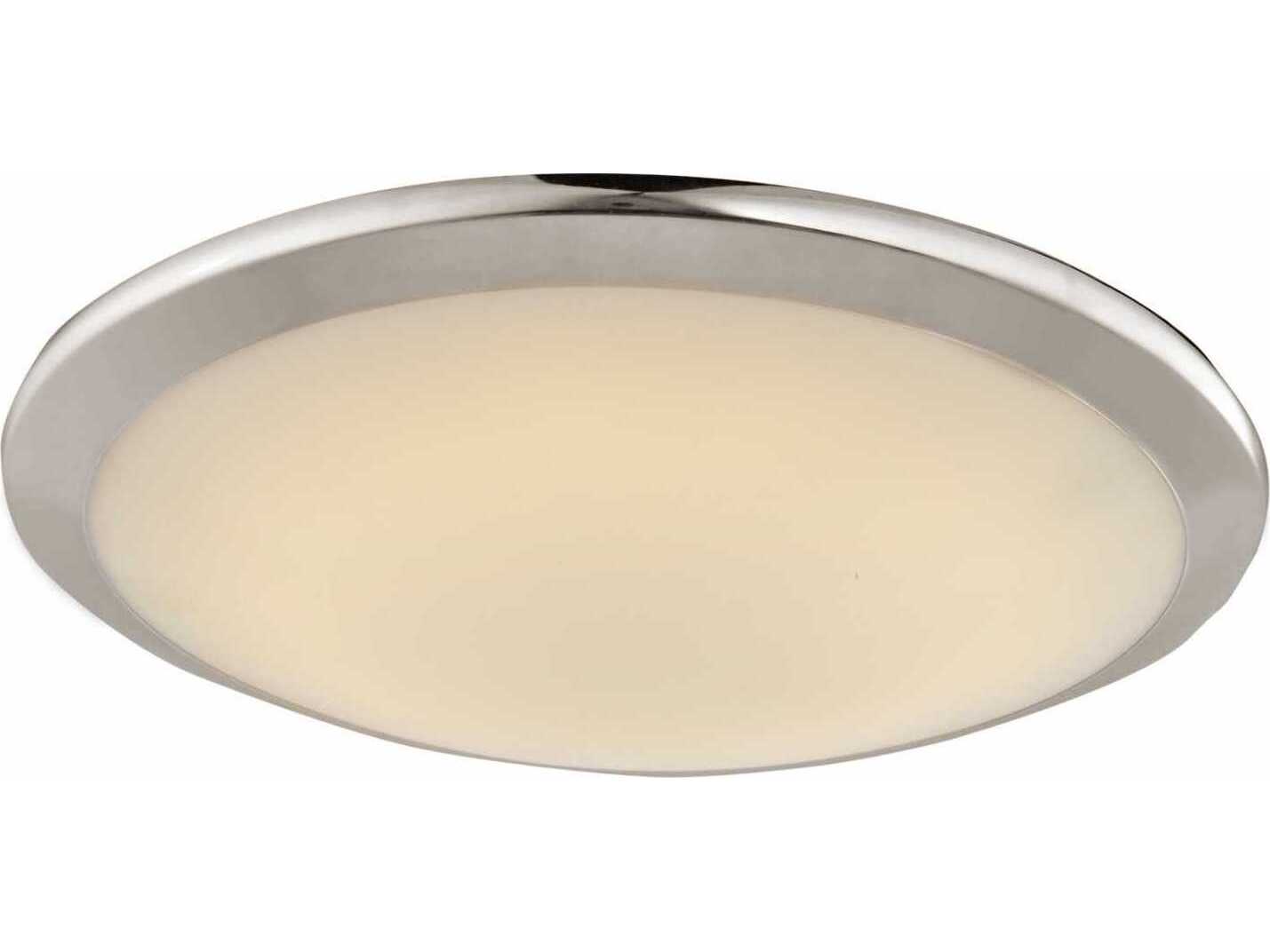 Avenue Lighting Cermack St Brushed Nickel Round Flush Mount