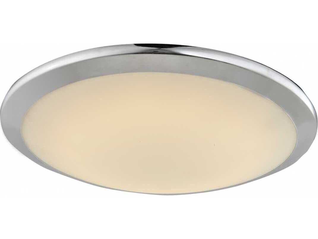 Avenue Lighting Cermack St Polished Chrome Round Flush Mount