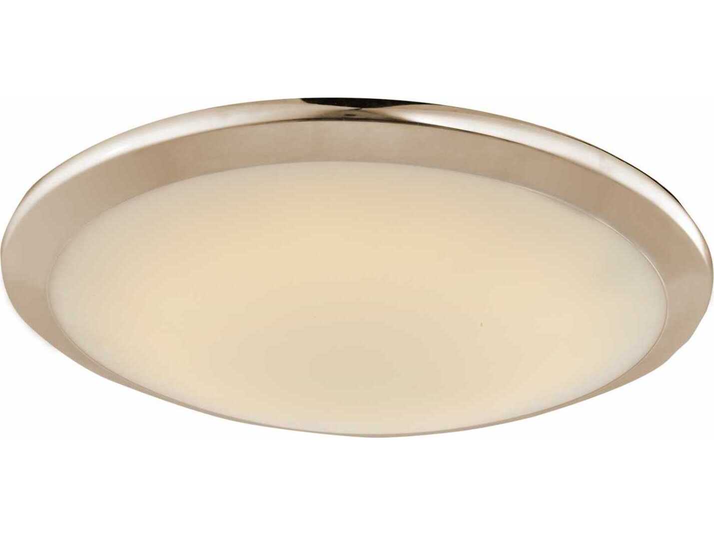 Avenue Lighting Cermack St Brushed Nickel Round Flush Mount