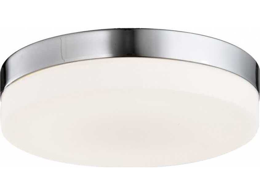 Avenue Lighting Cermack St Brushed Nickel Round Flush Mount