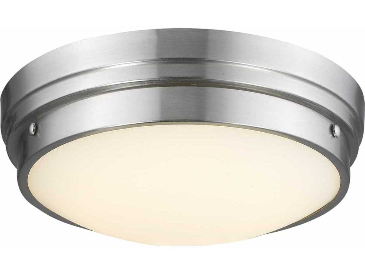 Avenue Lighting Cermack St Brushed Nickel Round Flush Mount