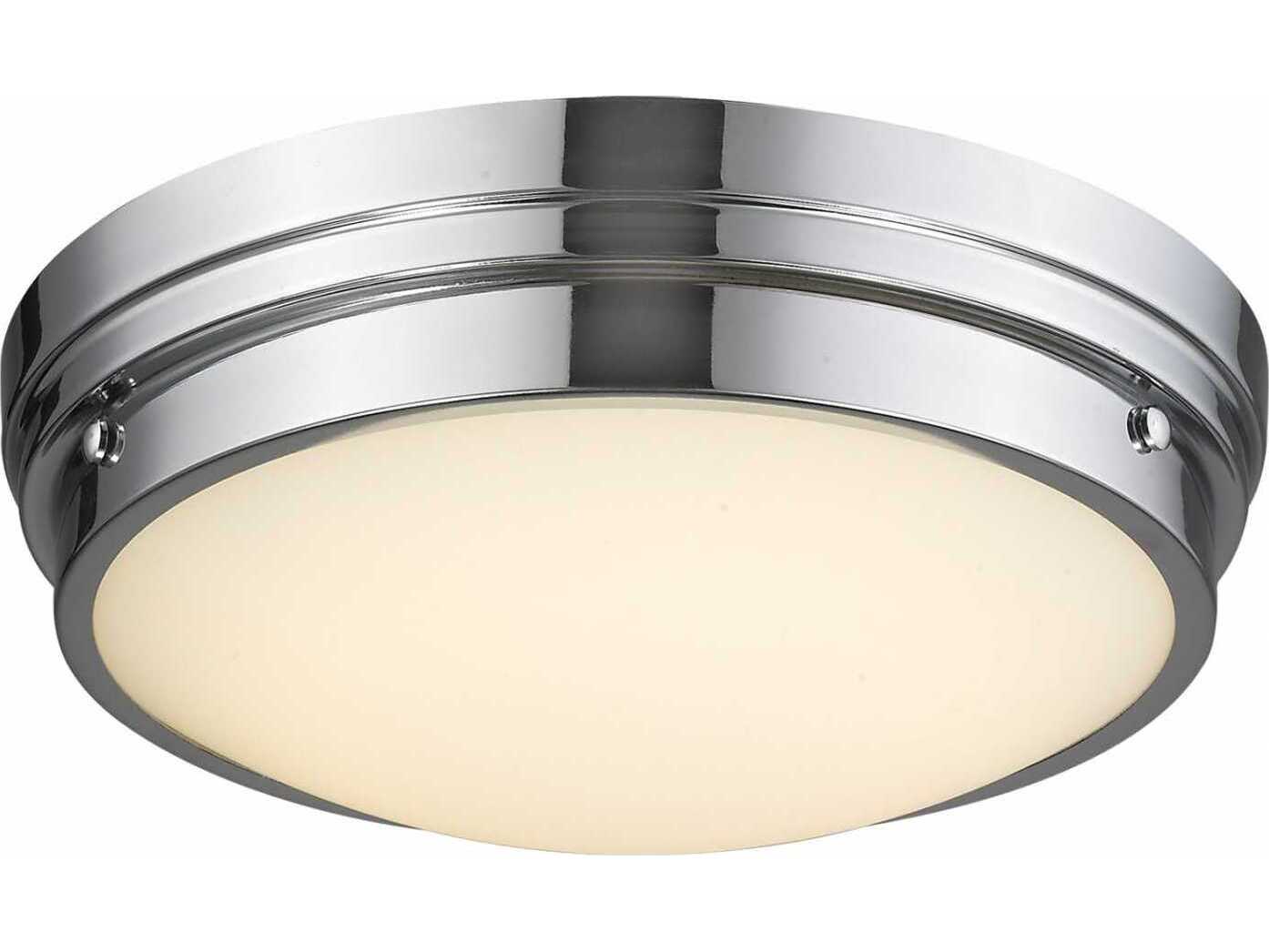 Avenue Lighting Cermack St Polished Chrome Round Flush Mount