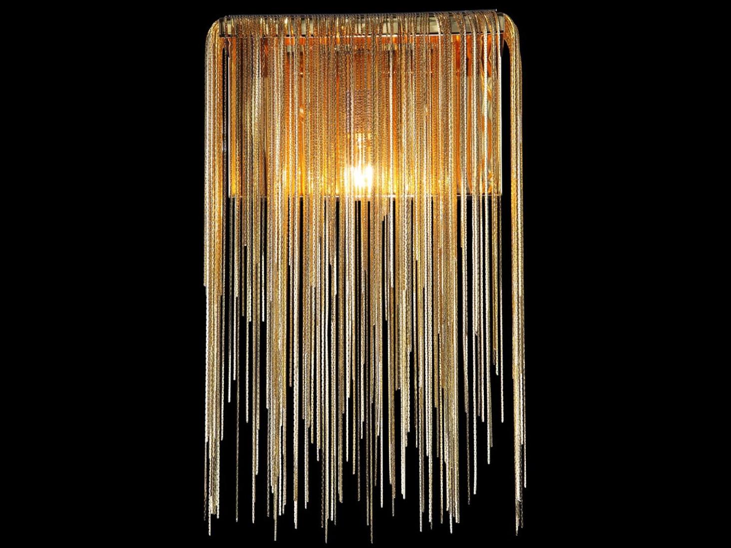 Avenue Lighting Fountain Ave 1-Light Gold Wall Sconce