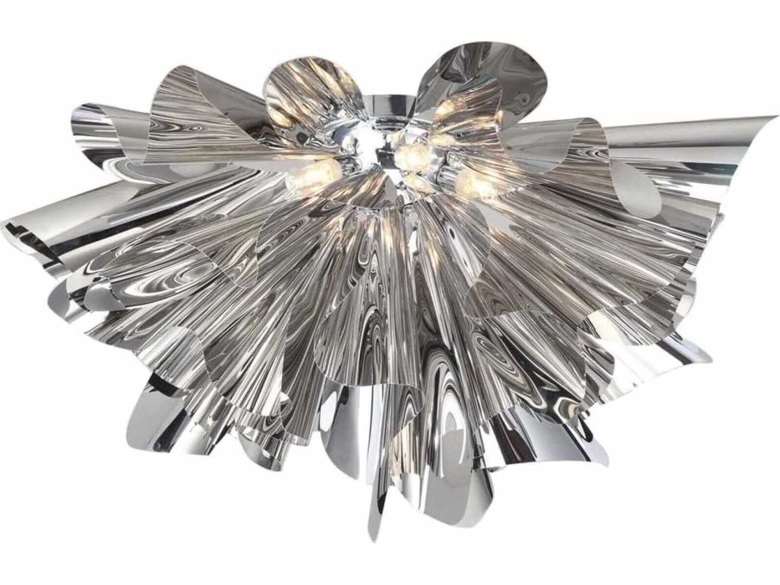 Avenue Lighting Bowery Lane 5-Light Chrome Flush Mount
