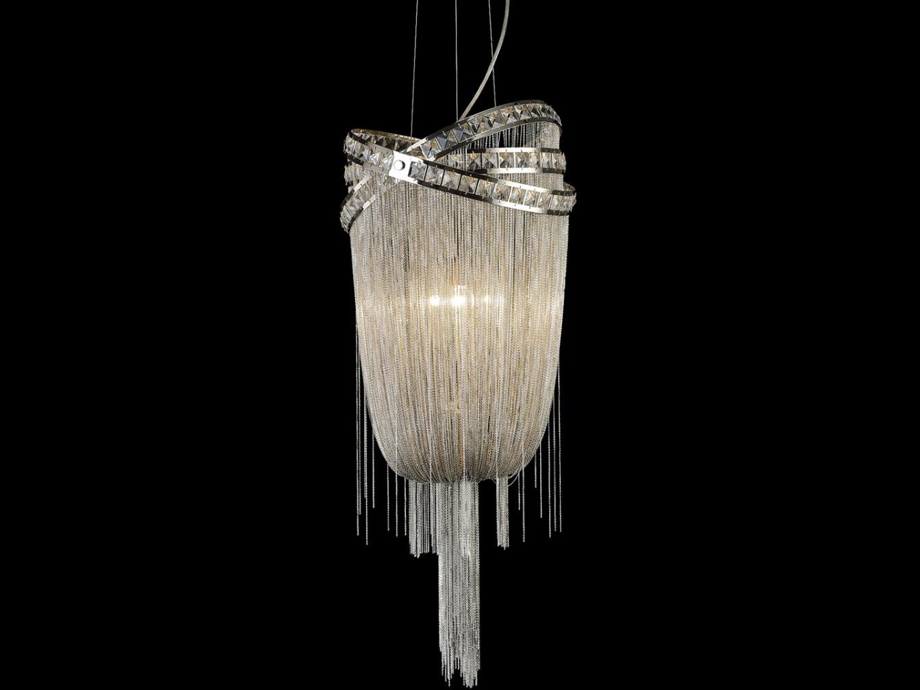 Avenue Lighting Wilshire Blvd 6-Light Polish Nickel Chandelier