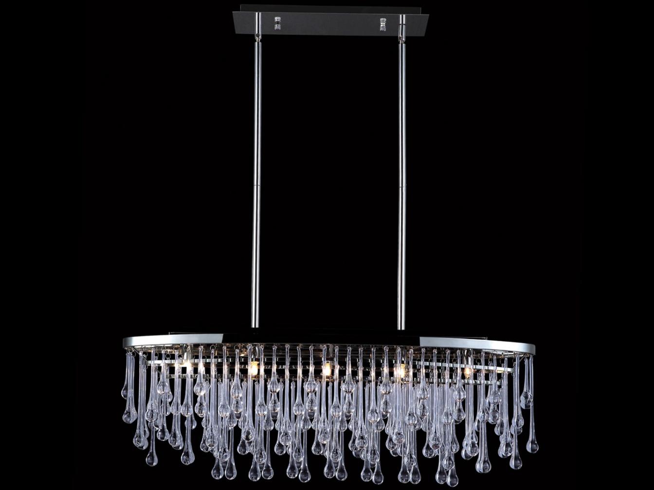 Avenue Lighting Hollywood Blvd 5-Light Polish Nickel Island Pendant
