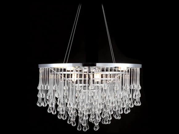 Avenue Lighting Hollywood Blvd 6-Light Polish Nickel Chandelier