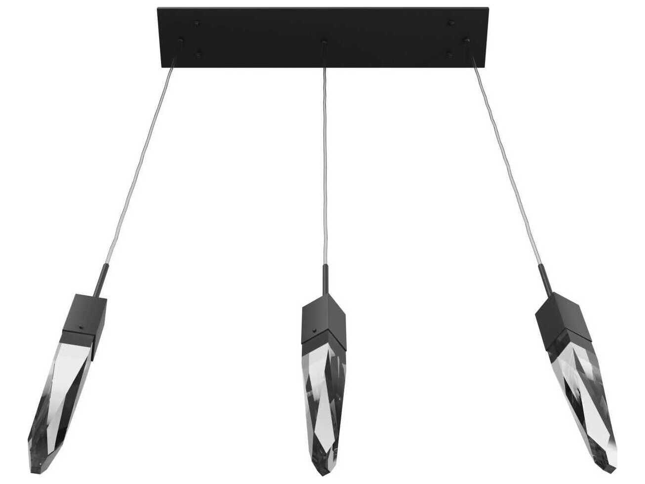 Avenue Lighting Aspen 3-Light Black Linear Pendant