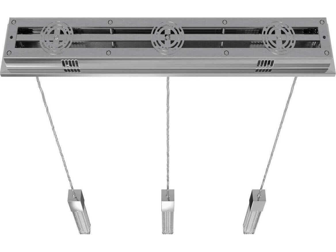 Avenue Lighting Boa 3-Light Polished Chrome Linear Island Pendant