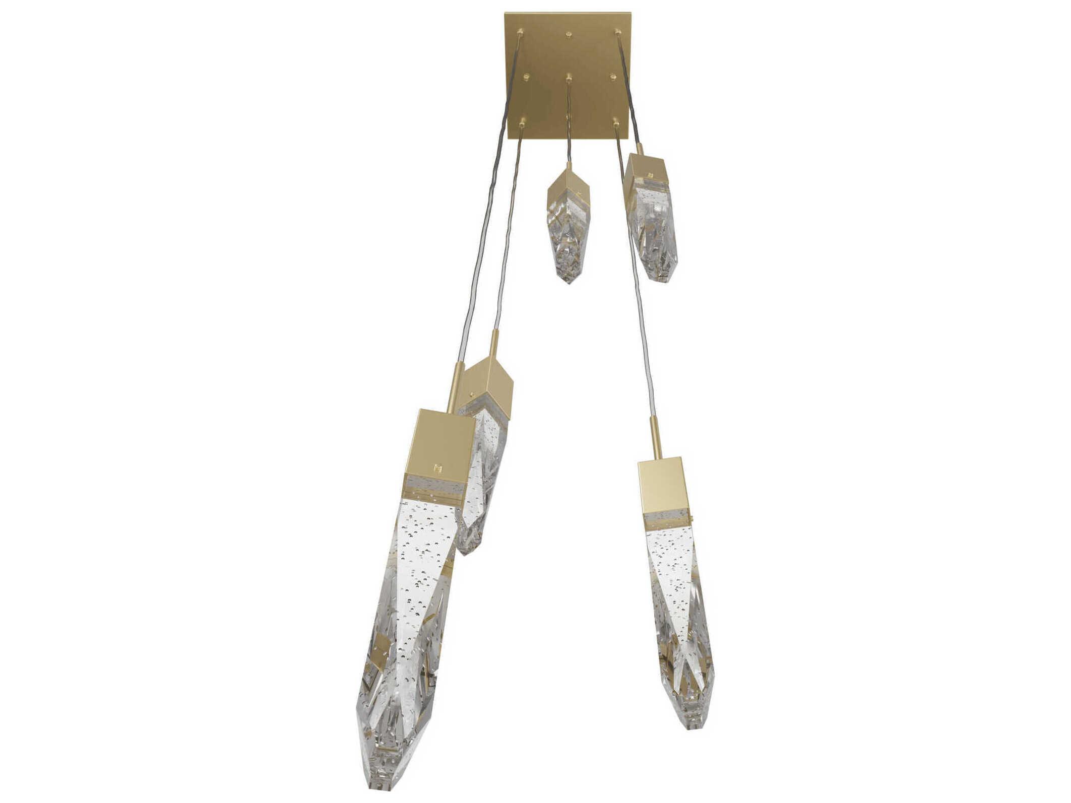 Avenue Lighting Aspen 5-Light Brushed Brass Linear Pendant