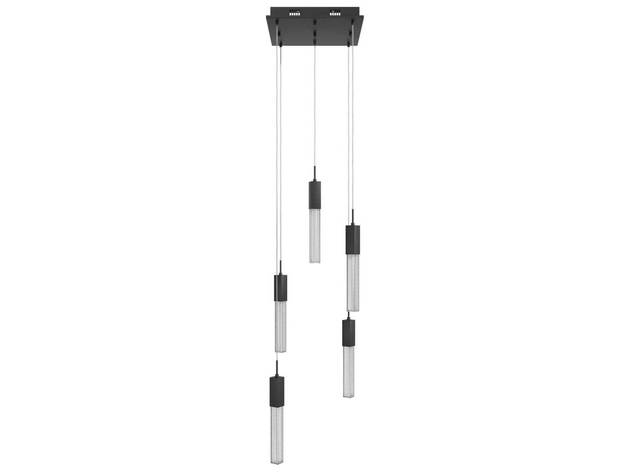 Avenue Lighting Boa 5-Light Black Linear Mini Pendant