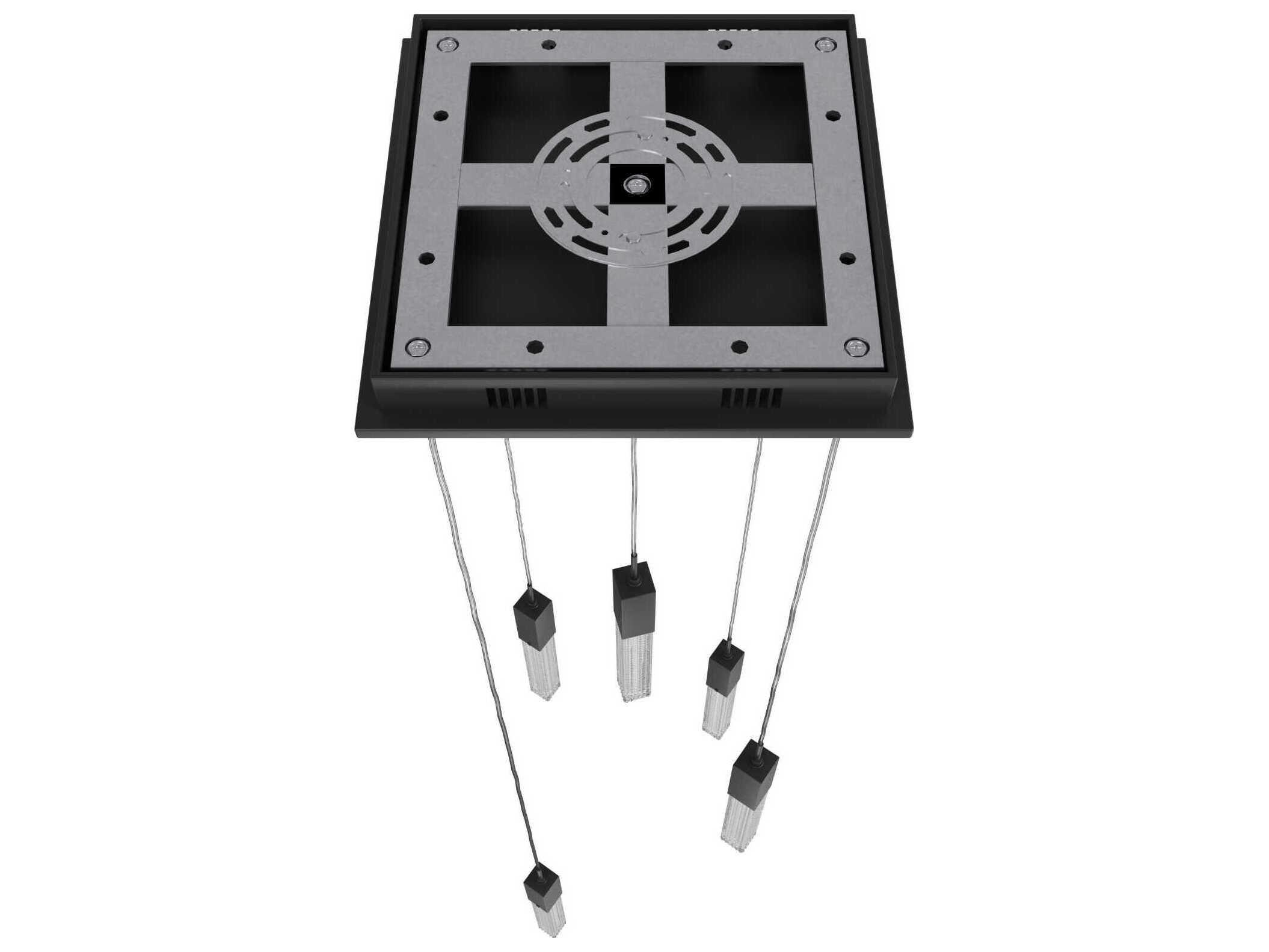 Avenue Lighting Boa 5-Light Black Linear Mini Pendant