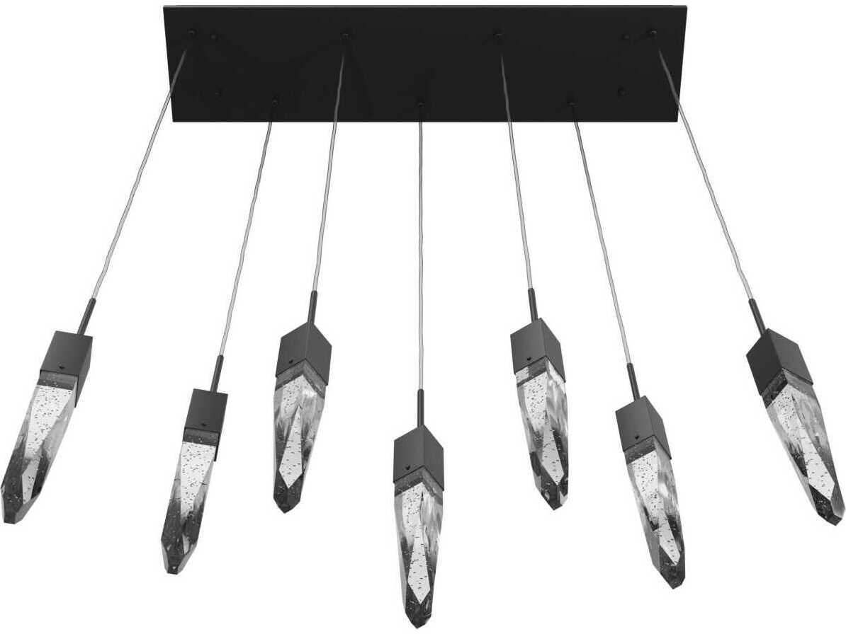 Avenue Lighting Aspen 7-Light Black Linear Pendant