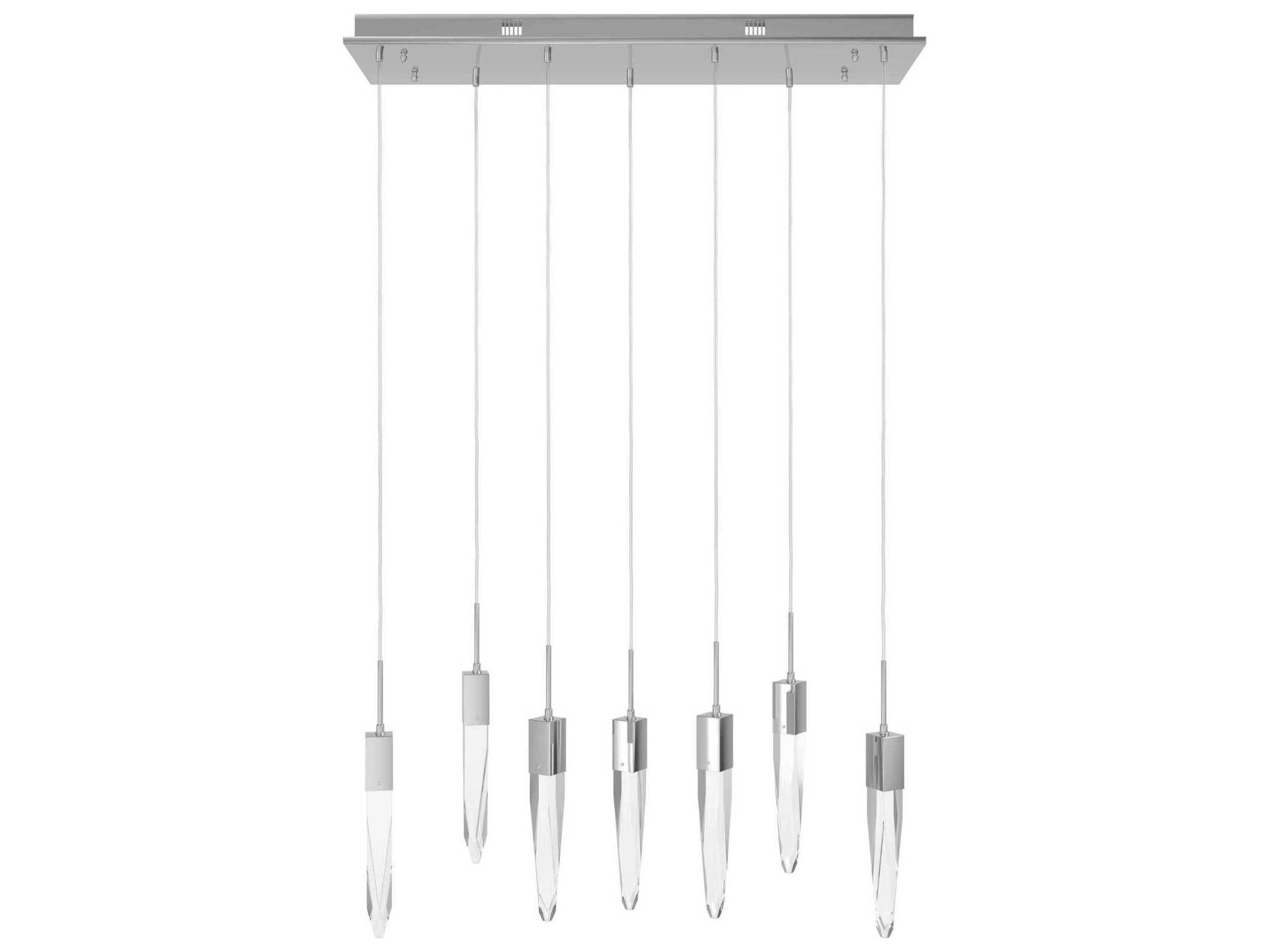 Avenue Lighting Aspen 7-Light Polished Chrome Linear Pendant
