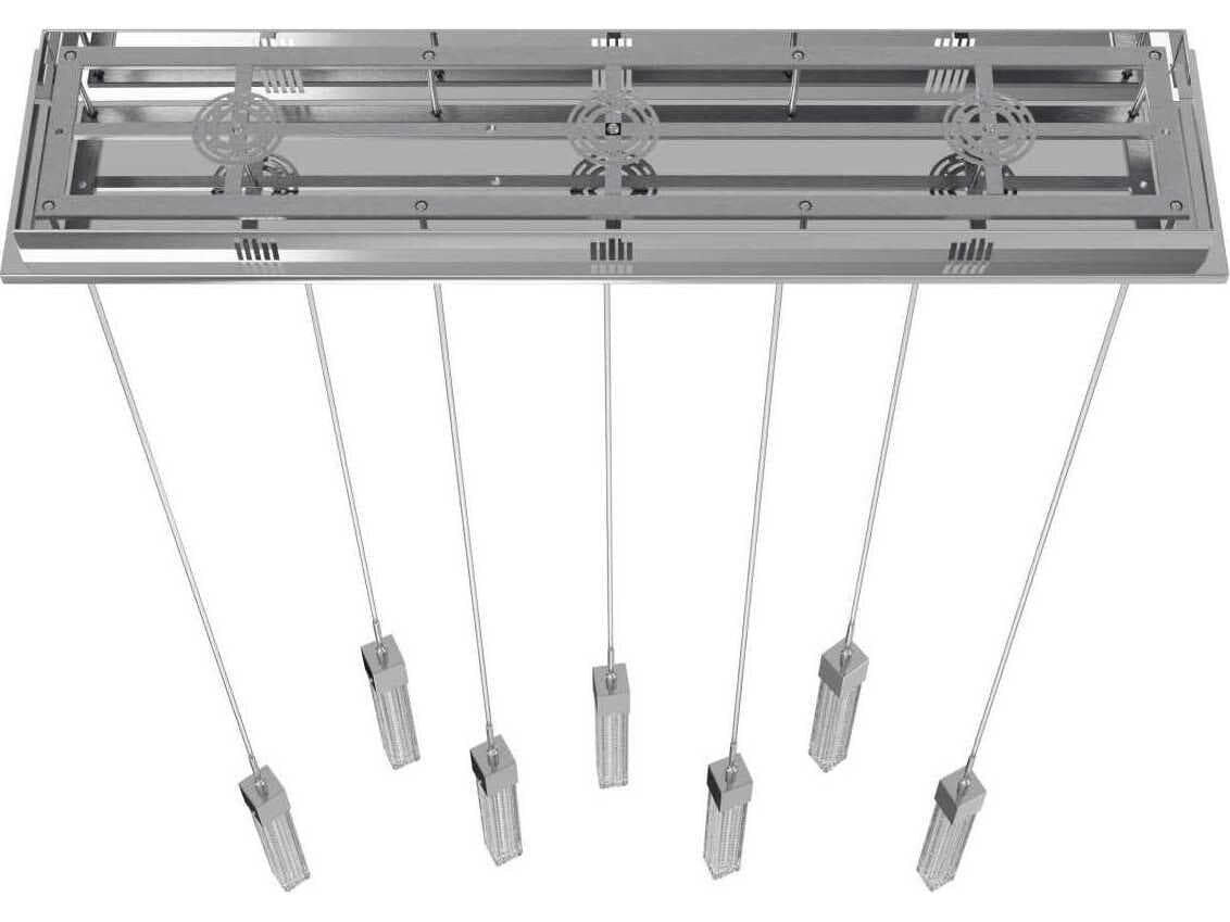Avenue Lighting Boa 7-Light Polished Chrome Linear Island Pendant