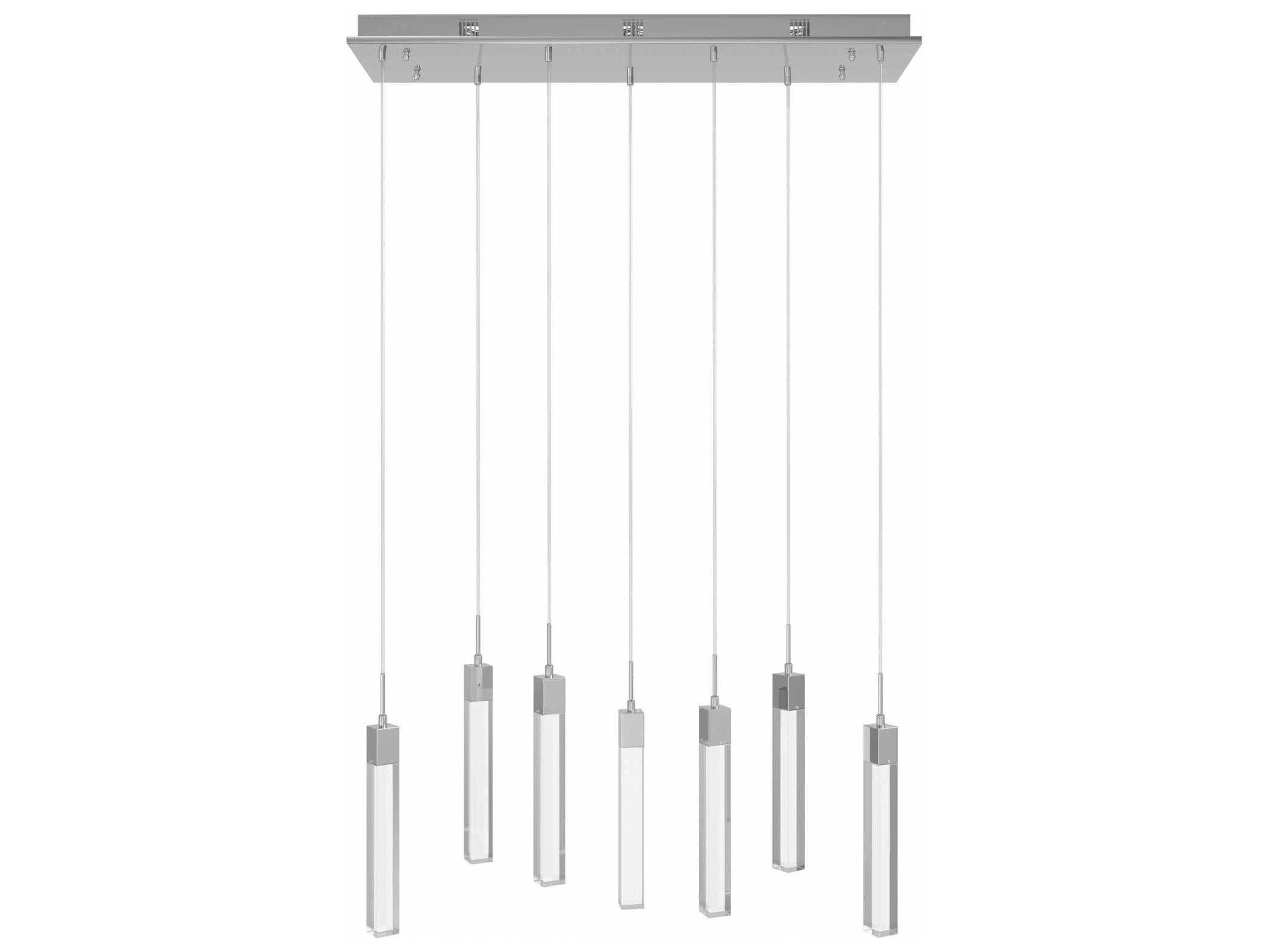 Avenue Lighting The Original Glacier 7-Light Polished Chrome Linear Pendant