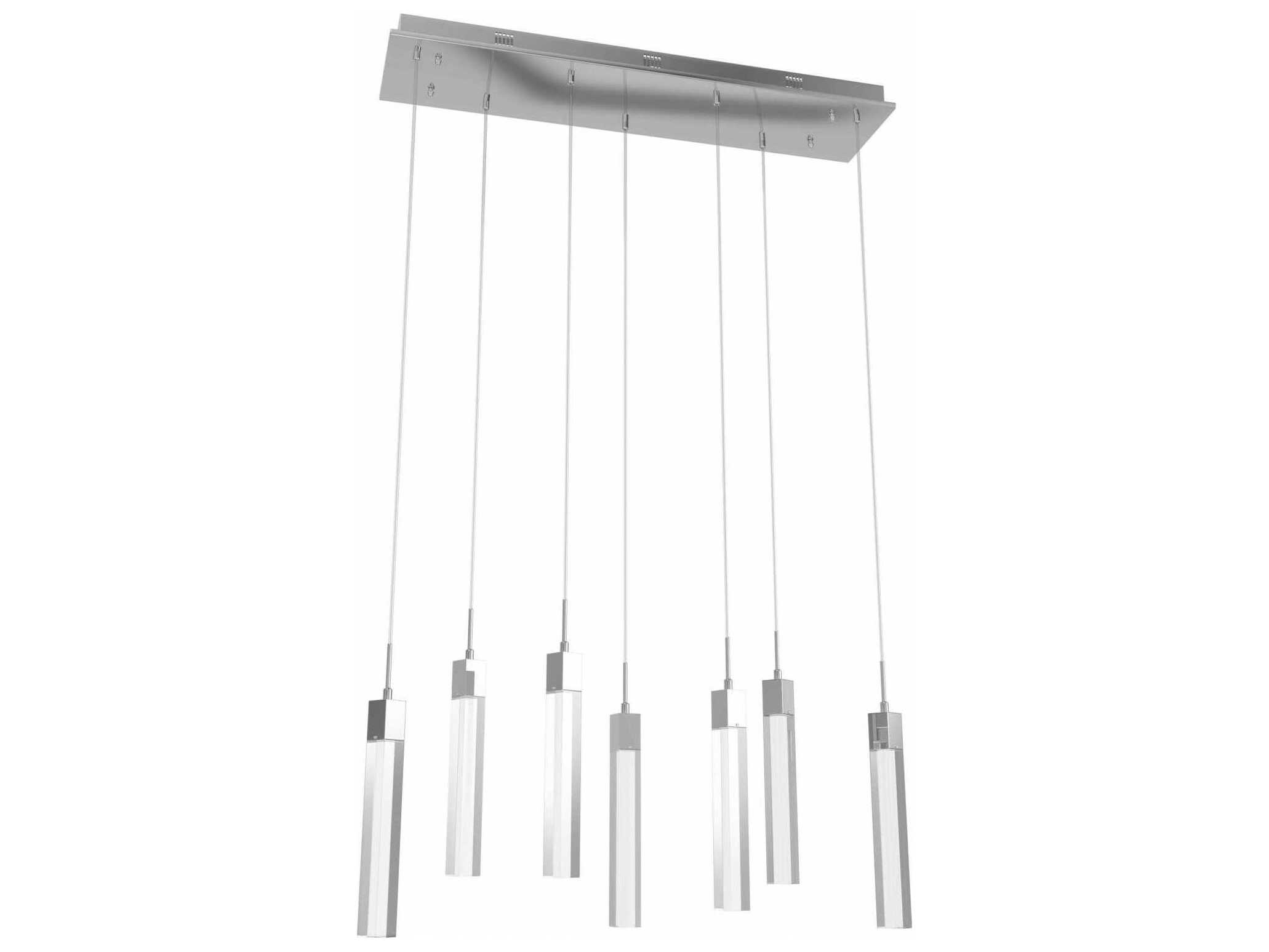 Avenue Lighting The Original Glacier 7-Light Polished Chrome Linear Pendant